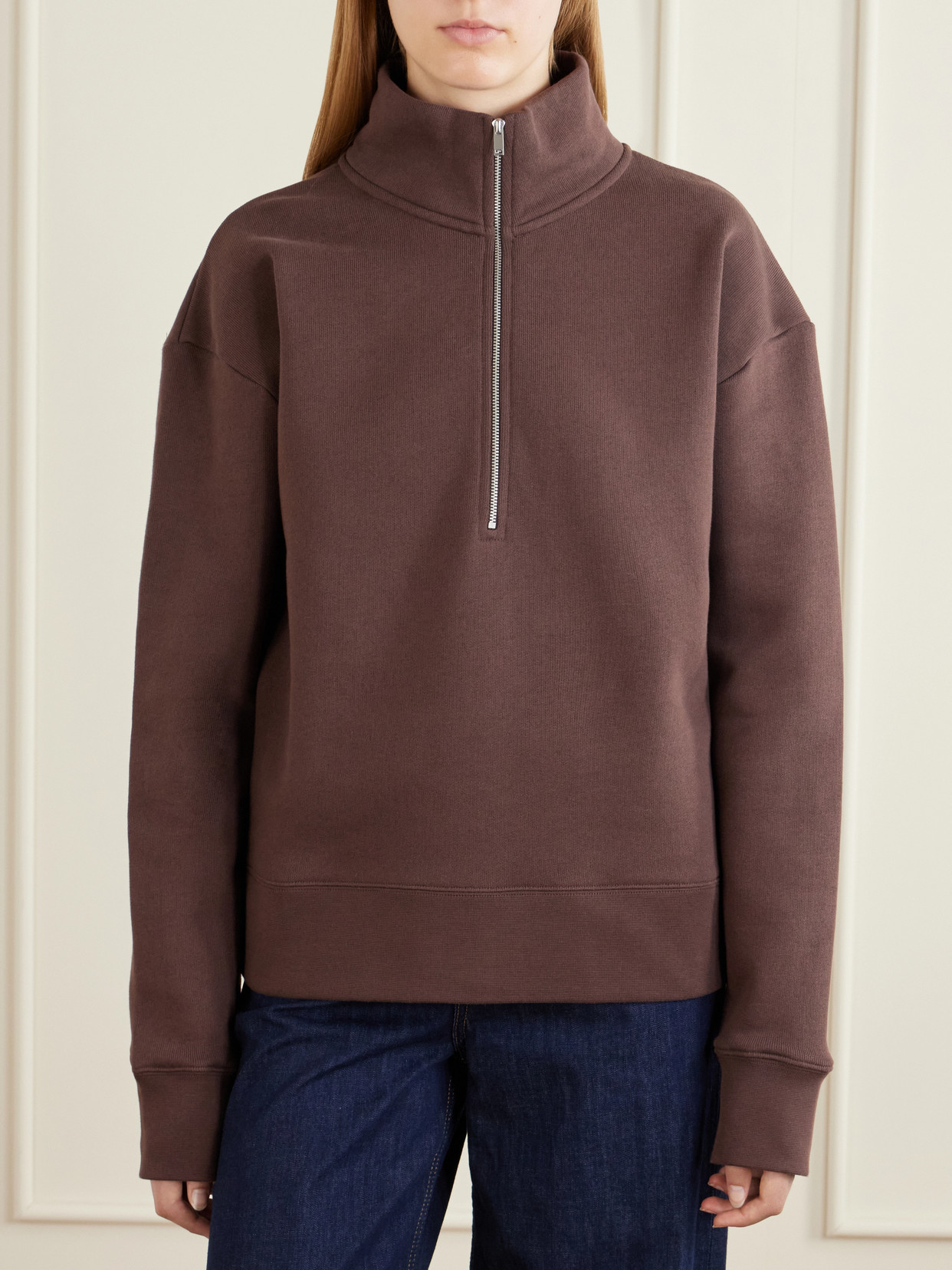 Thalen Cotton-Jersey Fleece Sweatshirt