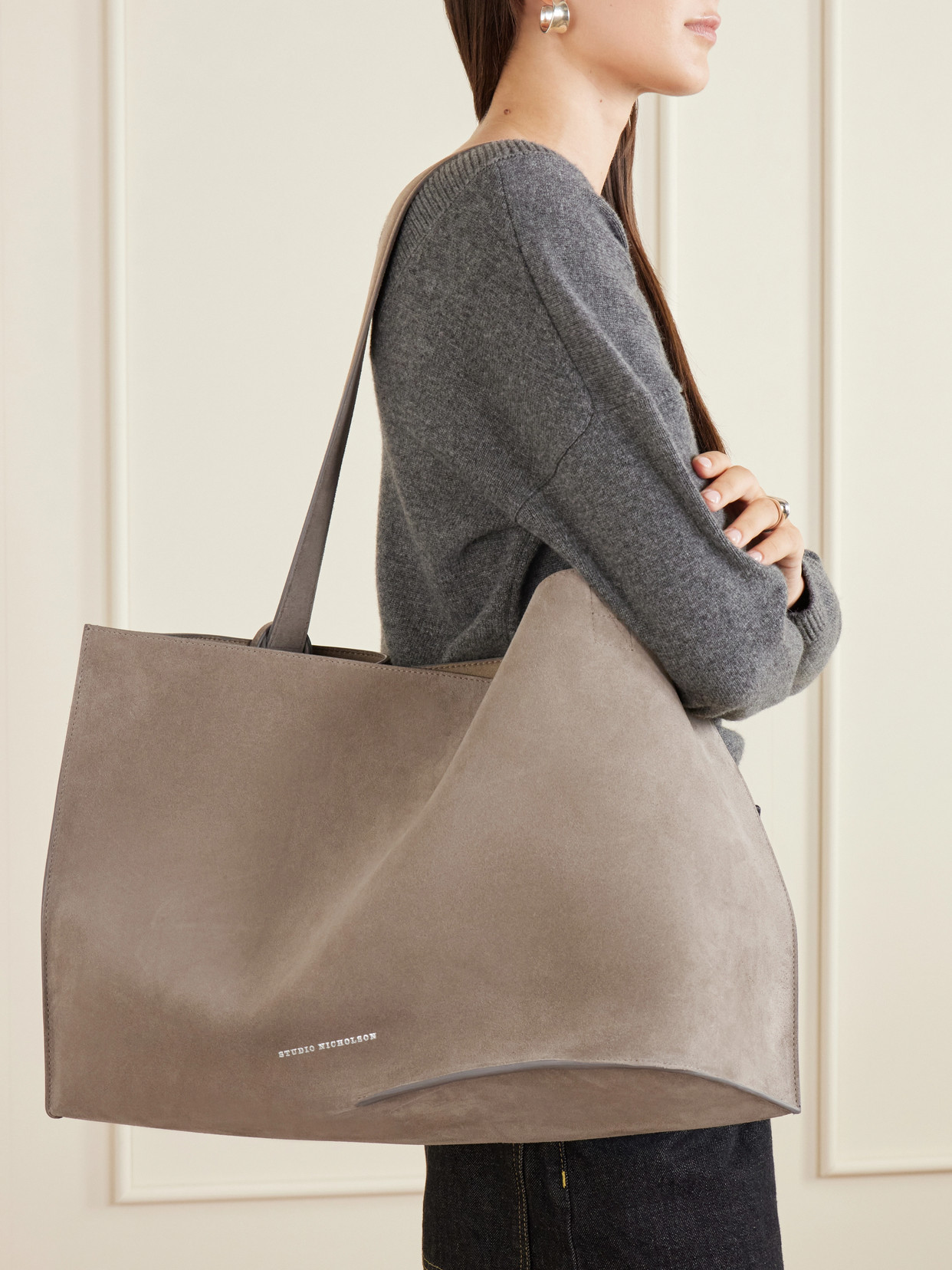 The Reflection Suede Tote