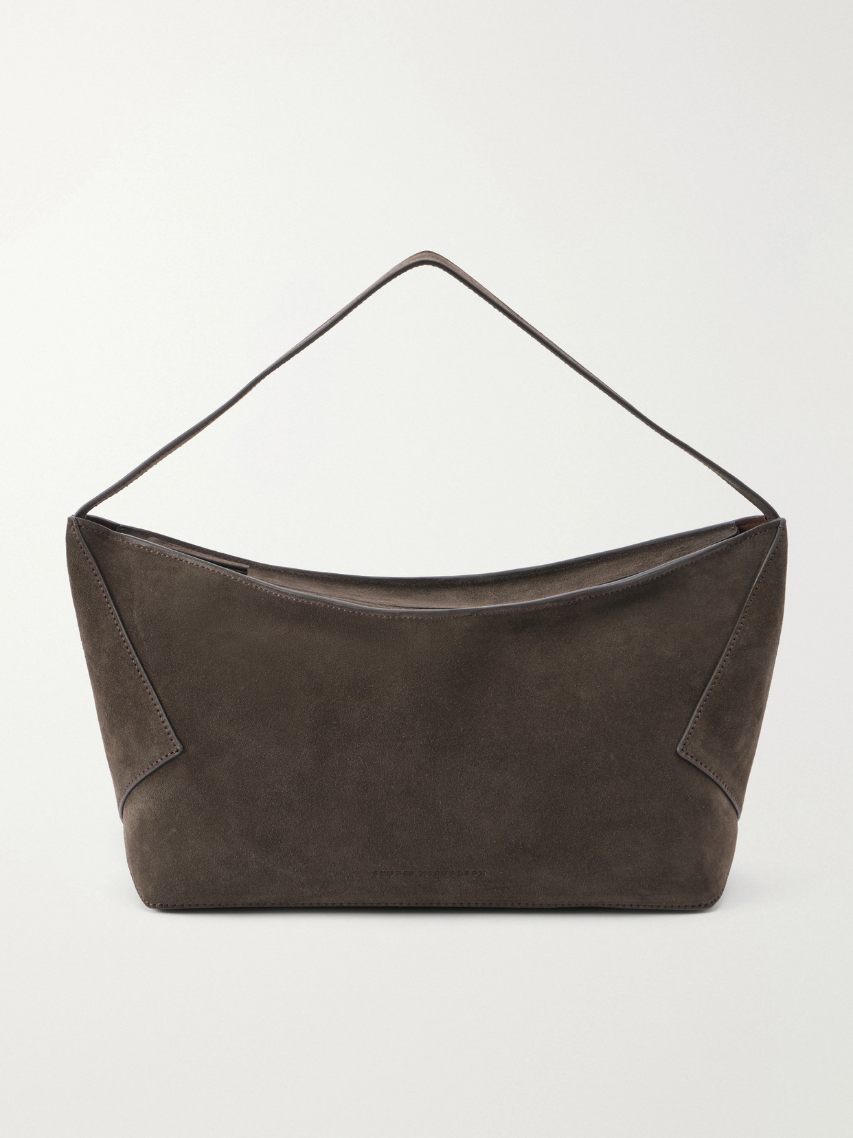 Studio Nicholson Hagu Suede Shoulder Bag In Brown