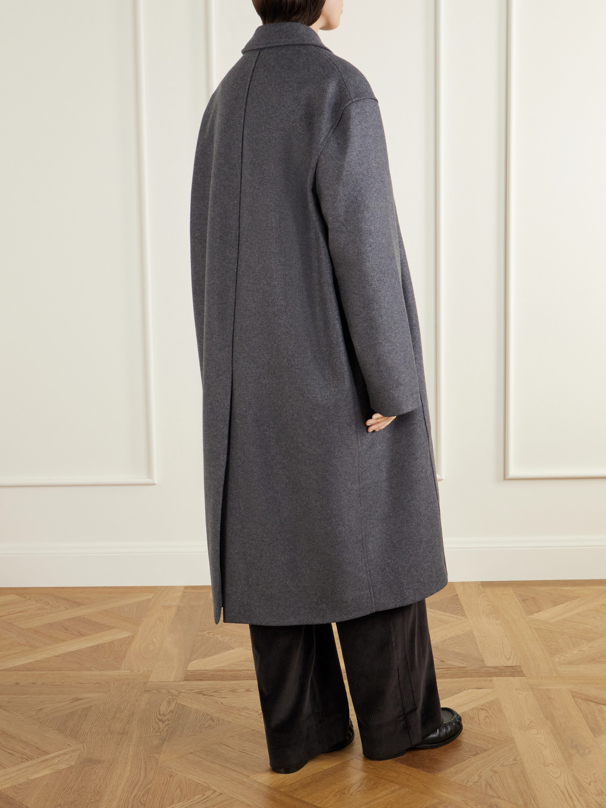 Ria Melton Wool-Blend Coat