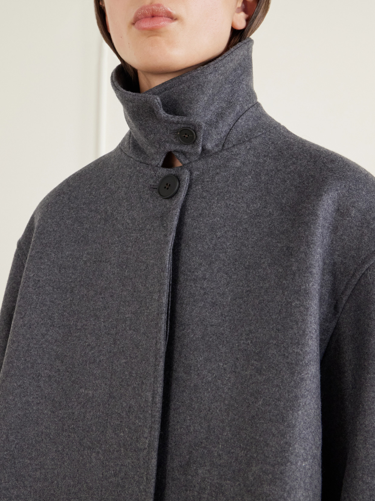 Ria Melton Wool-Blend Coat