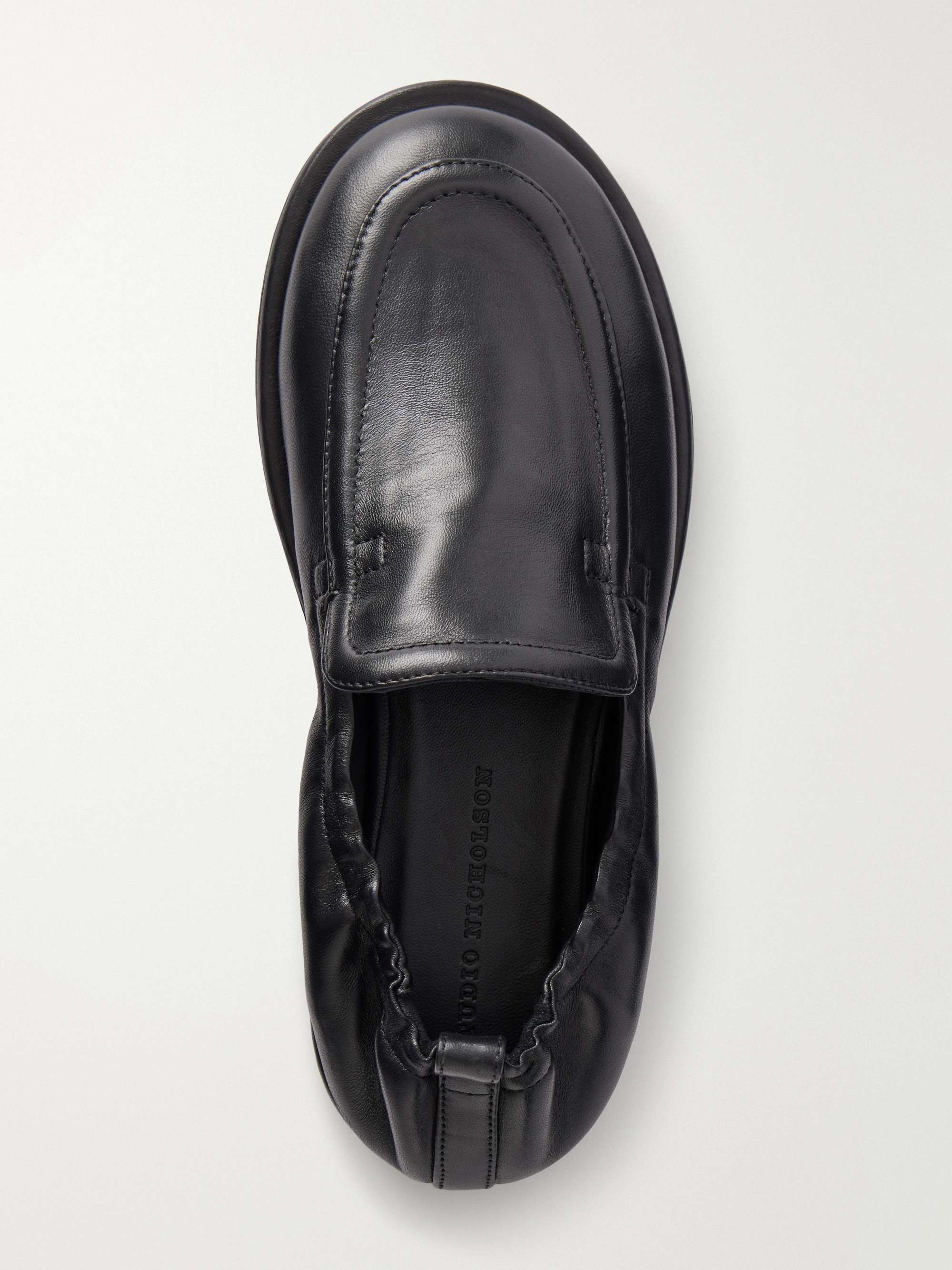 STUDIO NICHOLSON Donovan leather loafers | NET-A-PORTER