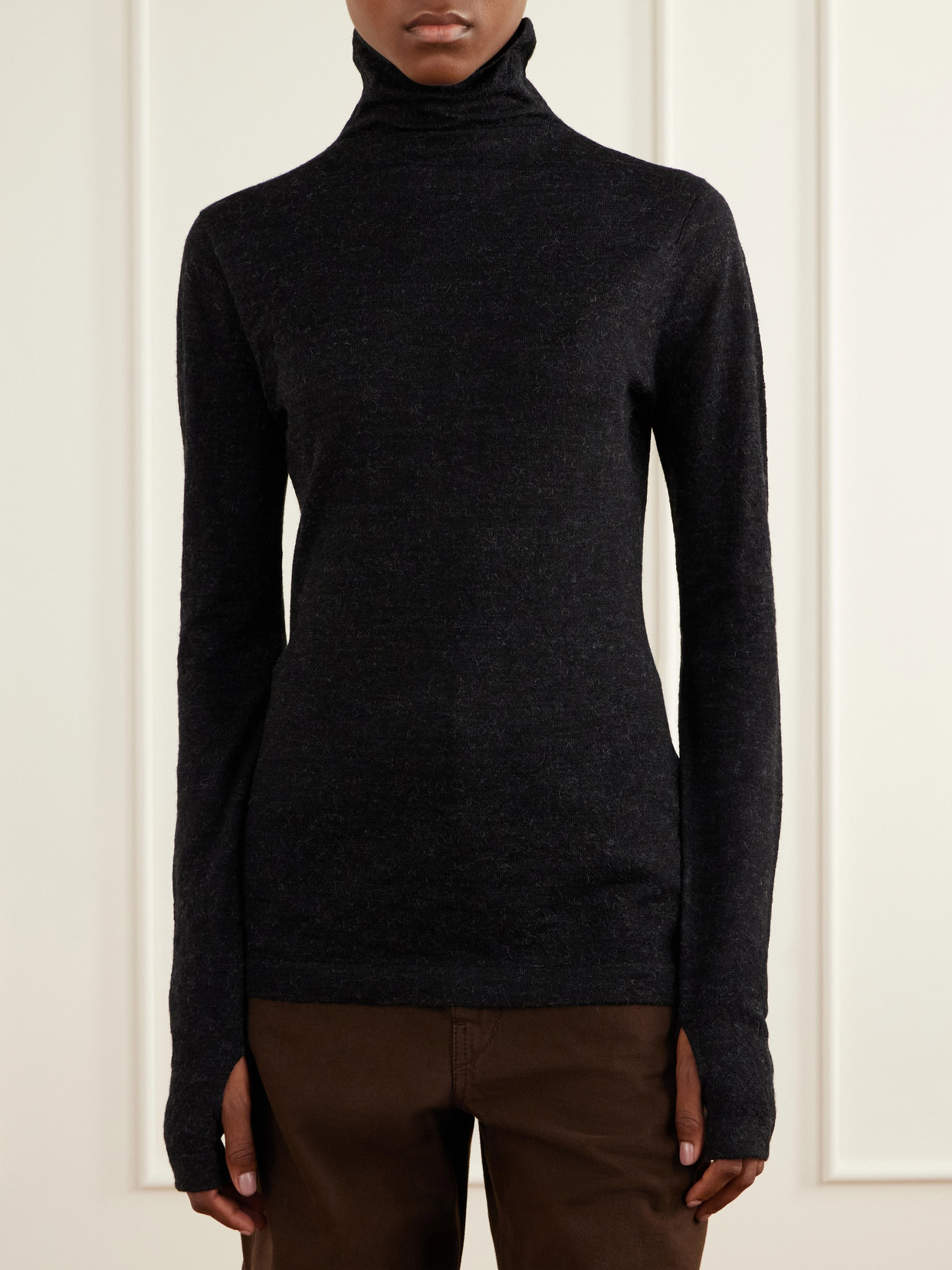 Merino Wool And Alpaca-Blend Turtleneck Sweater