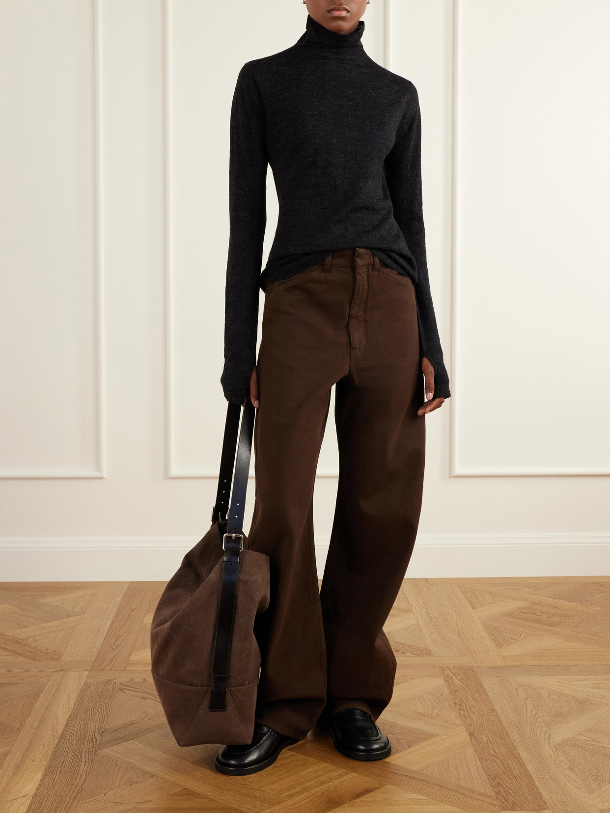 Merino Wool And Alpaca-Blend Turtleneck Sweater