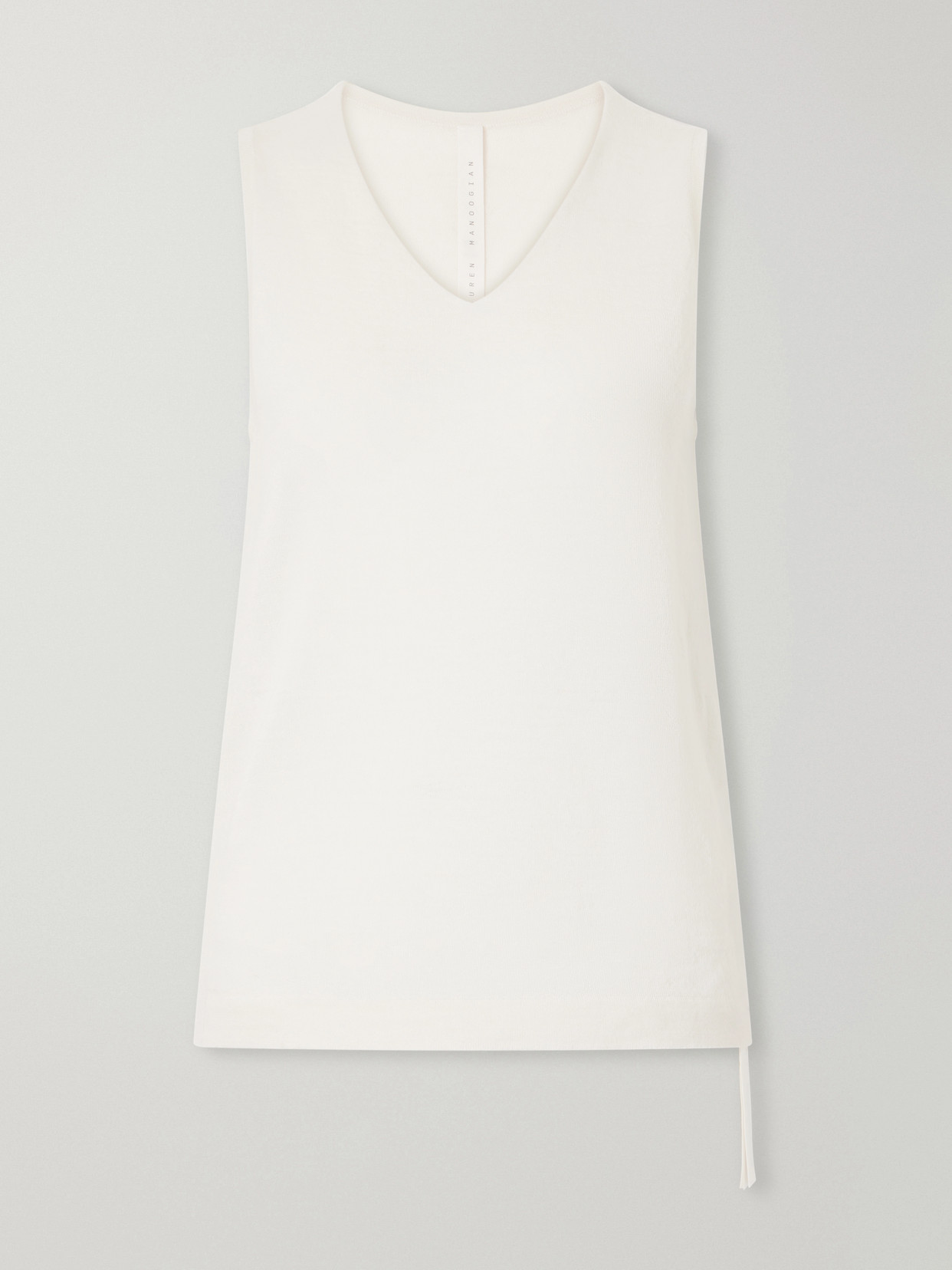 Lauren Manoogian Alpaca And Merino Wool-blend Tank In White