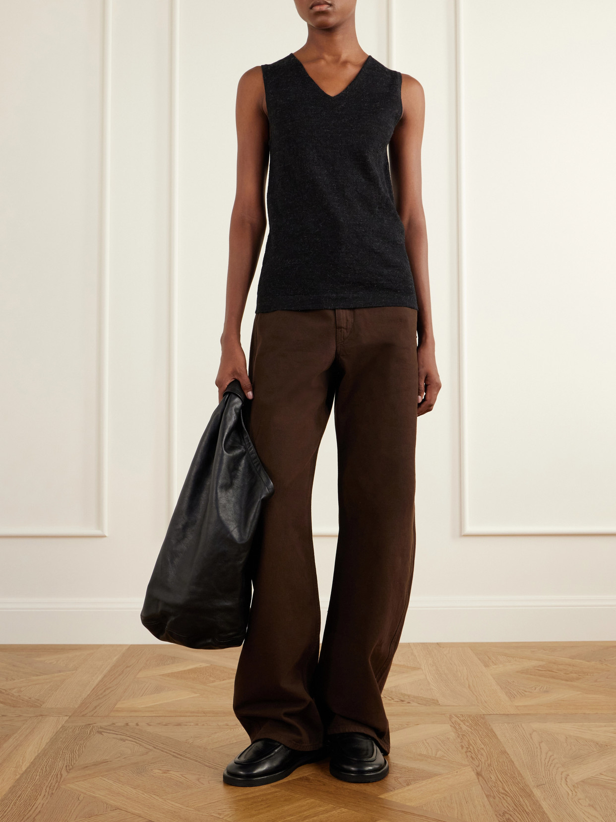 Alpaca And Merino Wool-Blend Tank