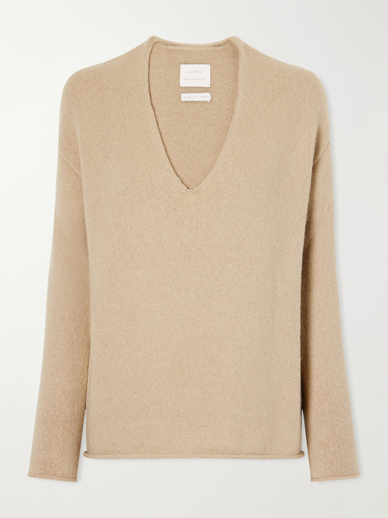 Lauren Manoogian Alpaca And Cashmere-blend Sweater In Neutral
