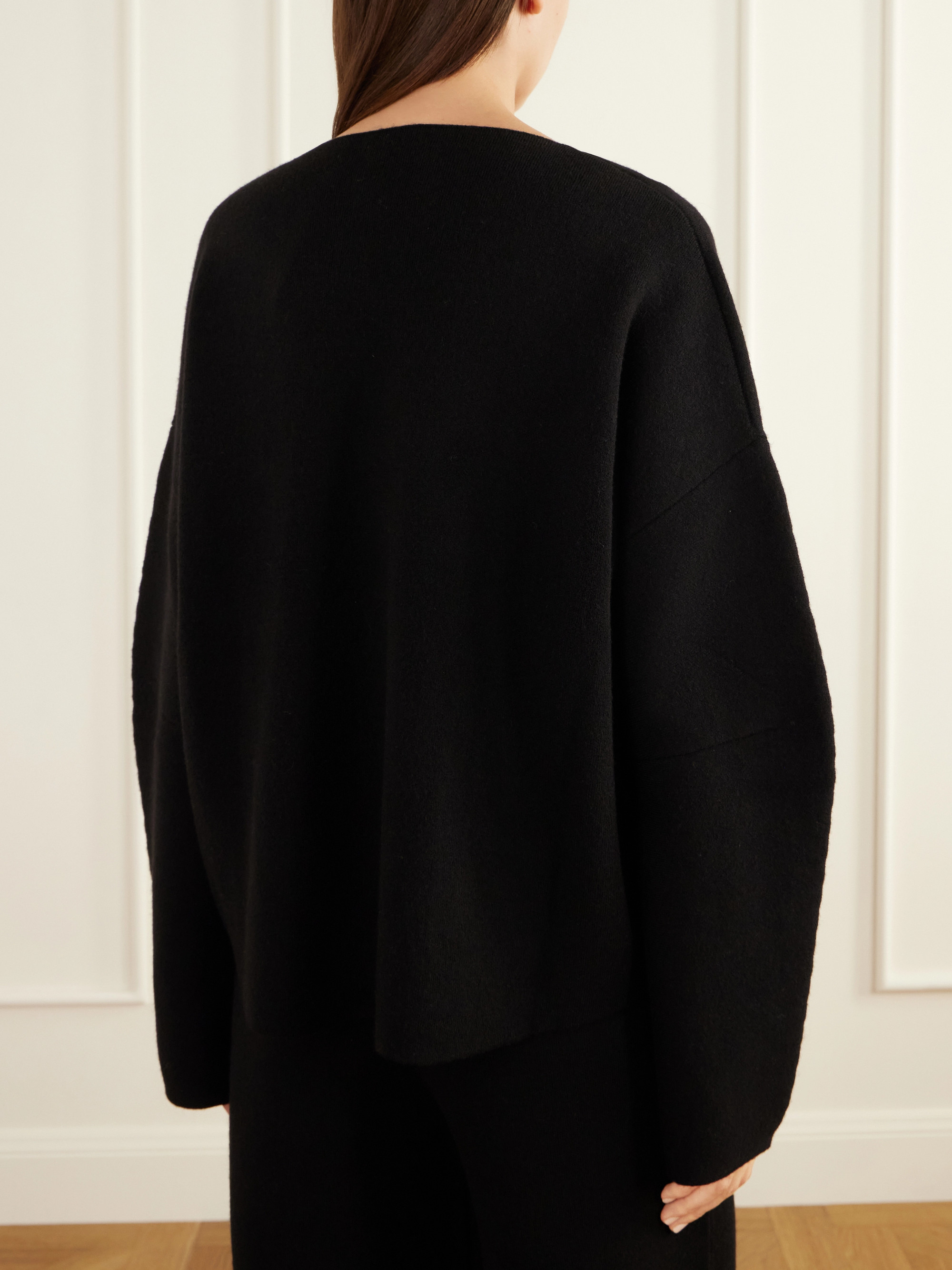 Lauren Manoogian Double-knit merino wool, alpaca and Pima cotton-blend sweater