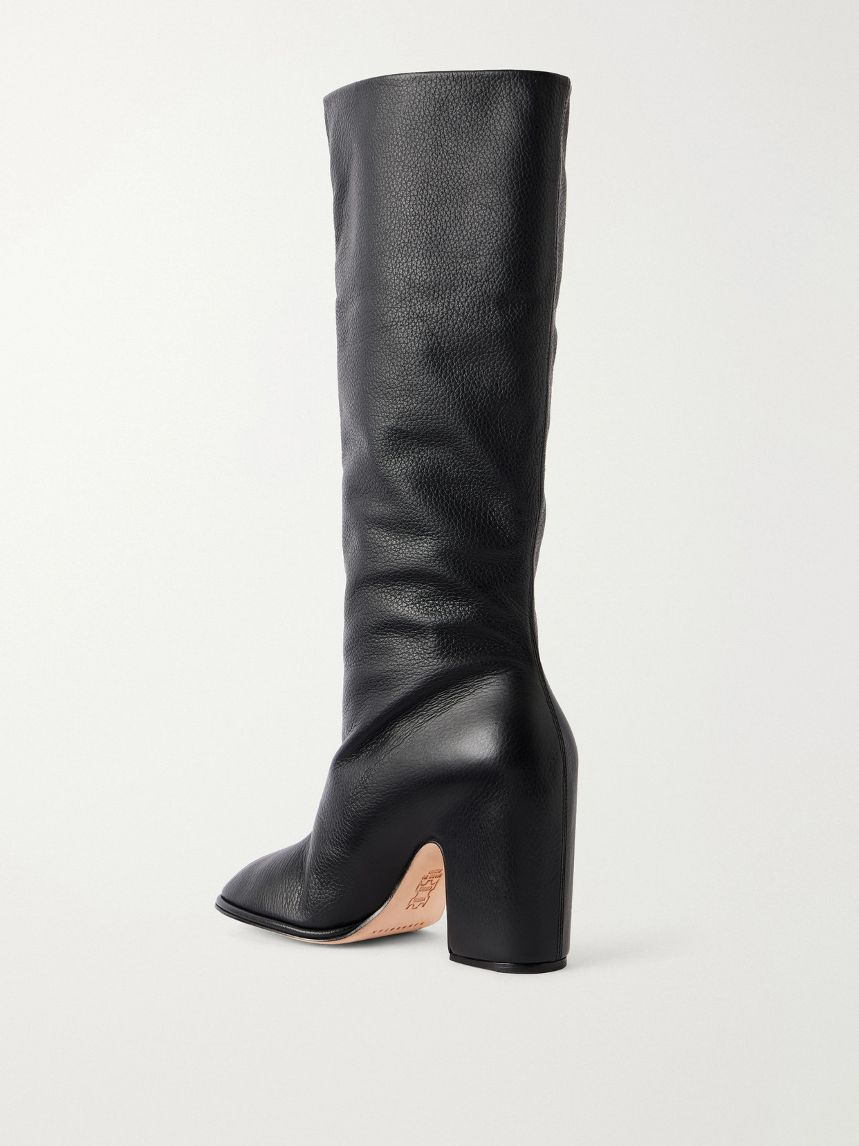 High Arch Leather Knee Boots