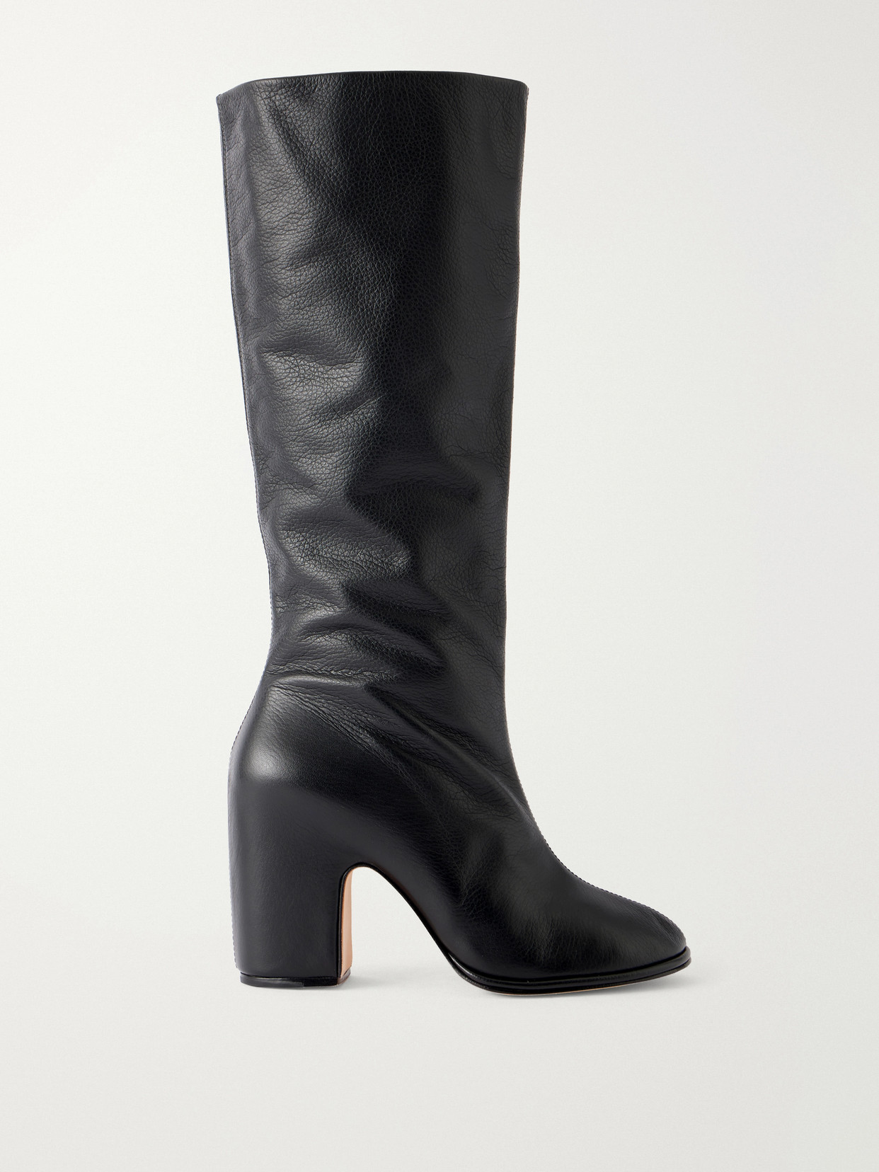 High Arch Leather Knee Boots