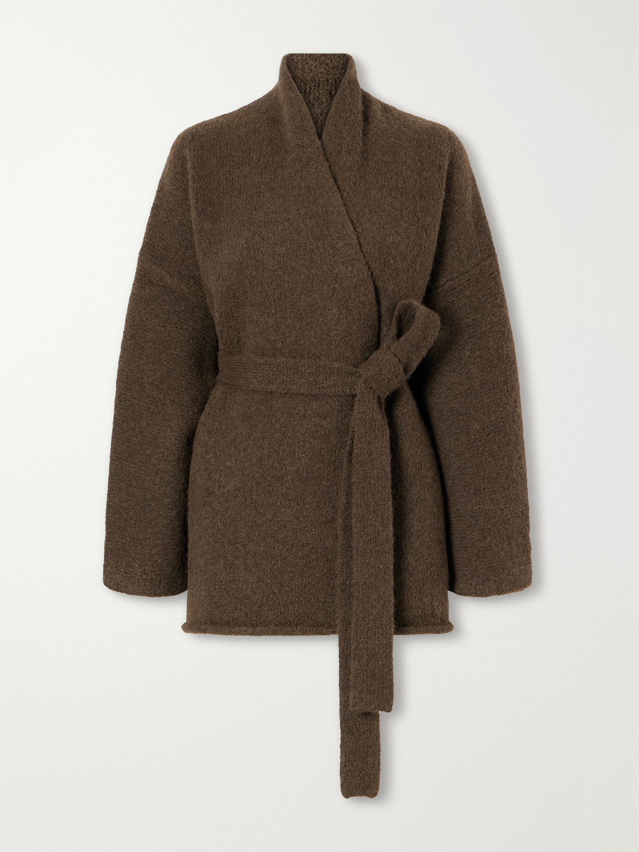 Lauren Manoogian Coto Belted Alpaca-blend Cardigan In Green