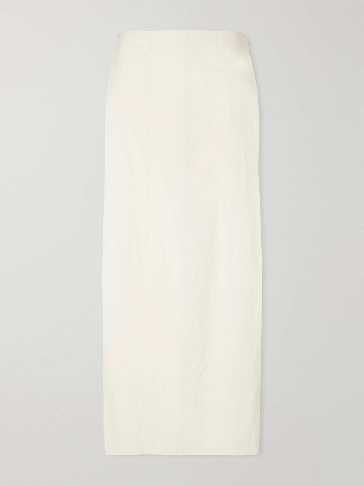 Dado Pleated Cotton-Seersucker Midi