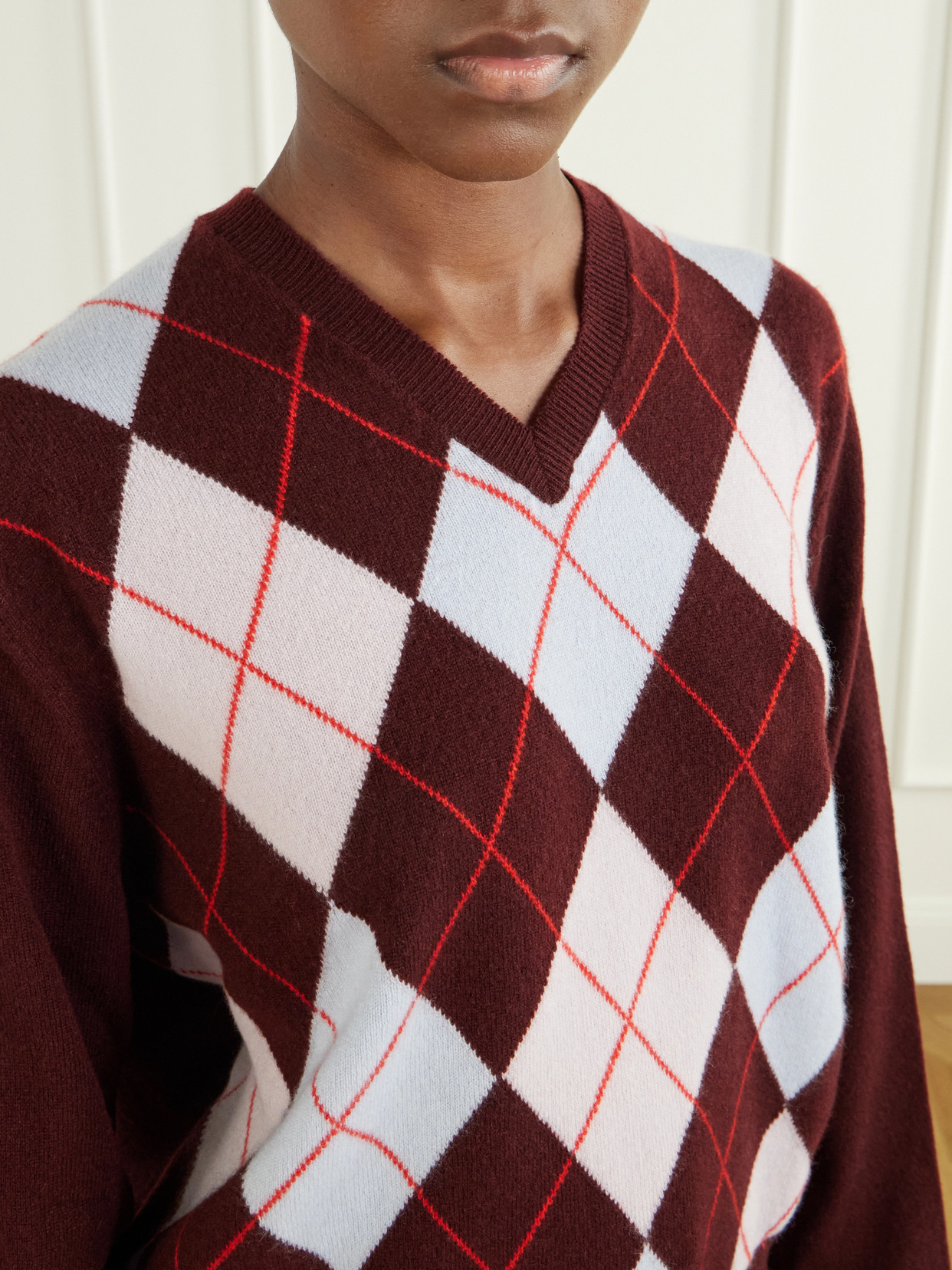 Rùadh - The Academy Checked Cashmere Sweater