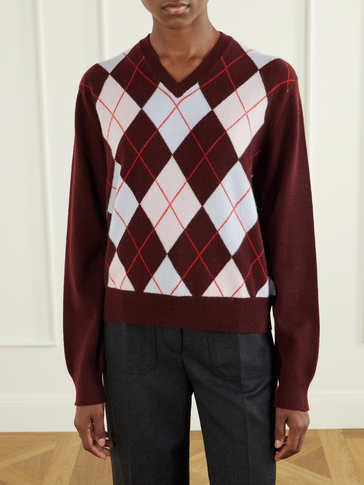 Rùadh - The Academy Checked Cashmere Sweater