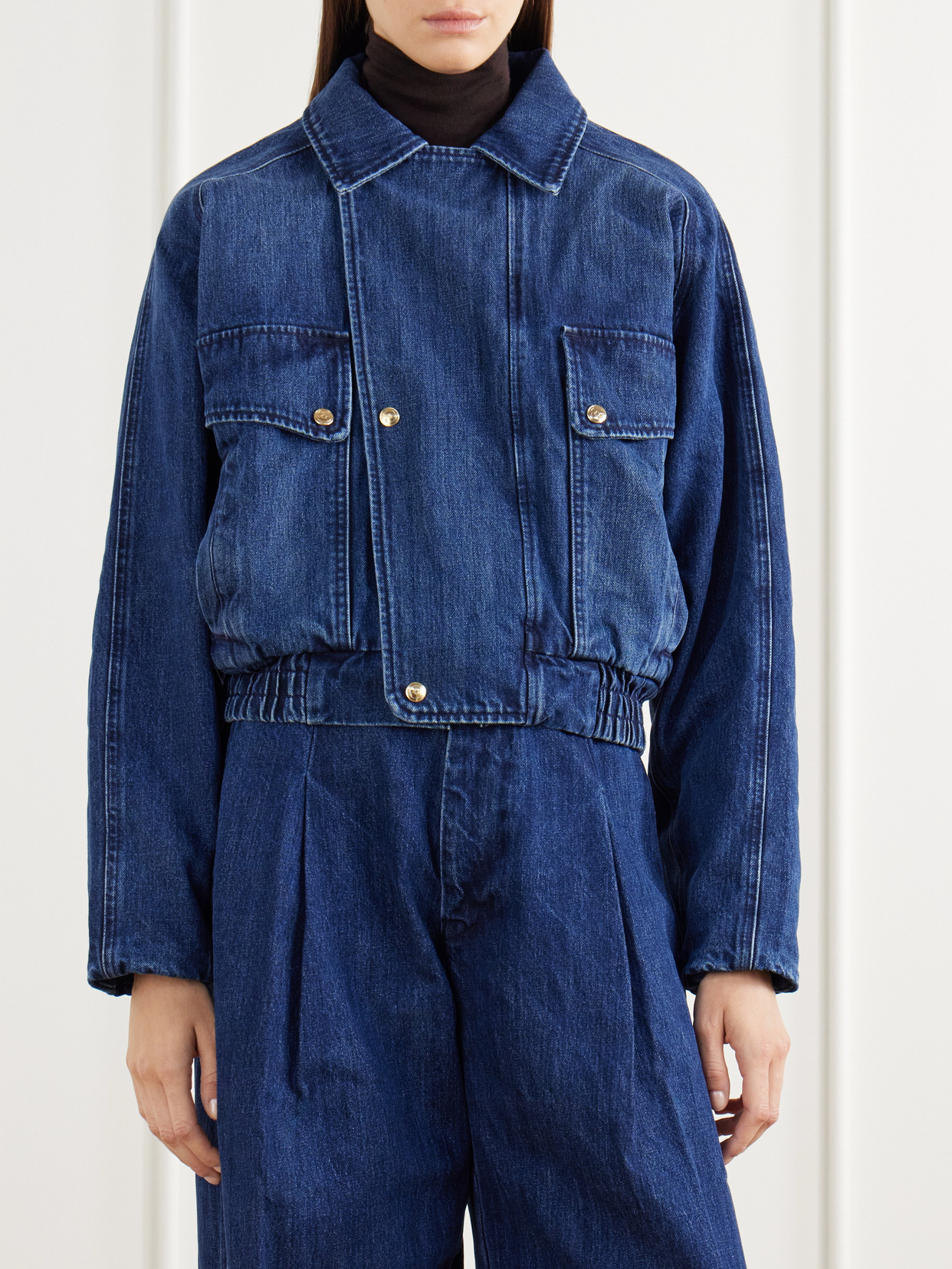 Rùadh - The Ghillie Cropped Denim Jacket