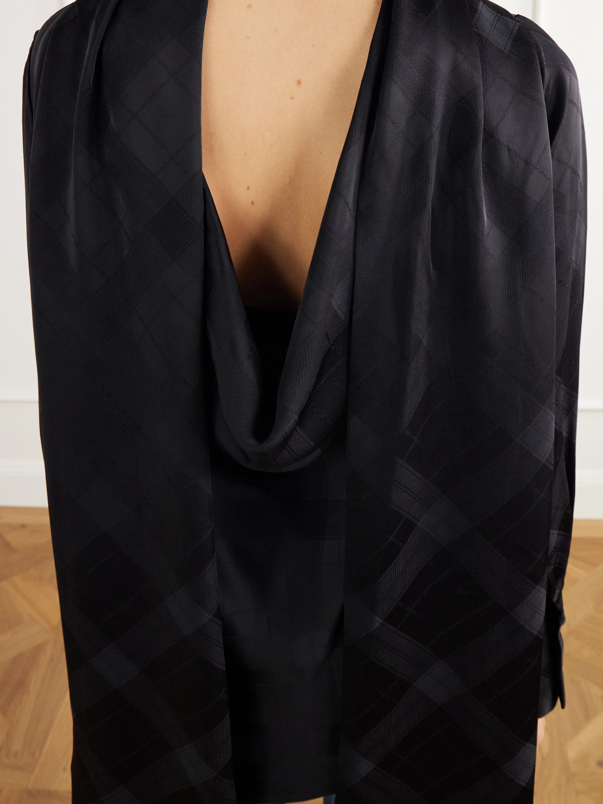 Rùadh - The Luss Tie-Detailed Checked Blouse