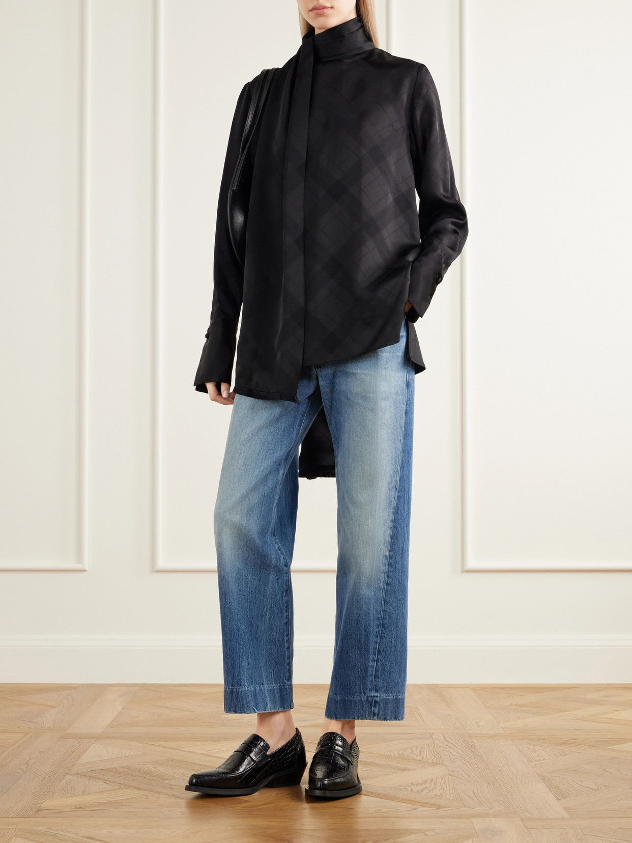 Rùadh - The Bijou Cropped Recycled Low-Rise Straight-Leg Jeans