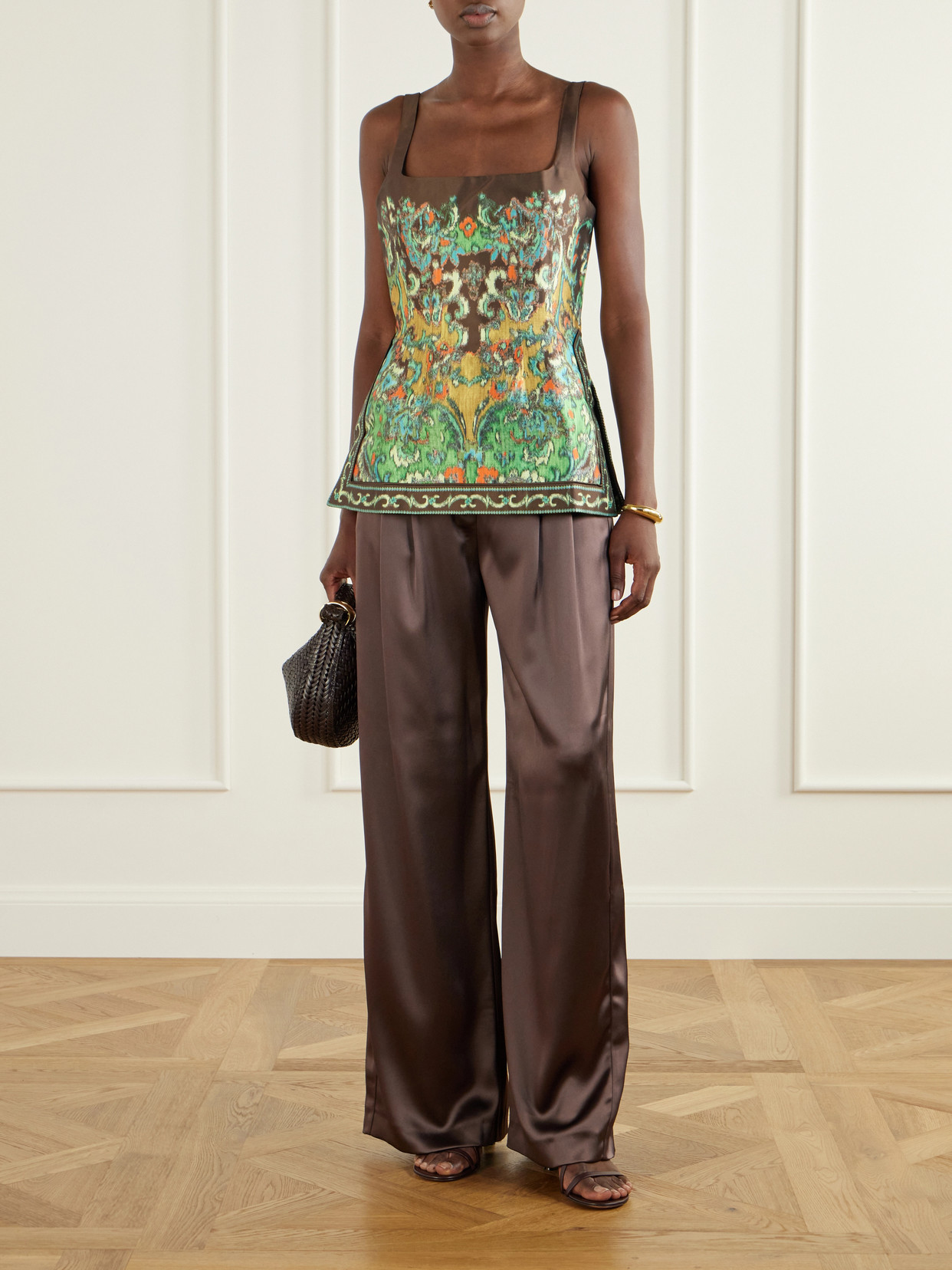 Alémais - Charlotte Printed Satin-Twill Blouse