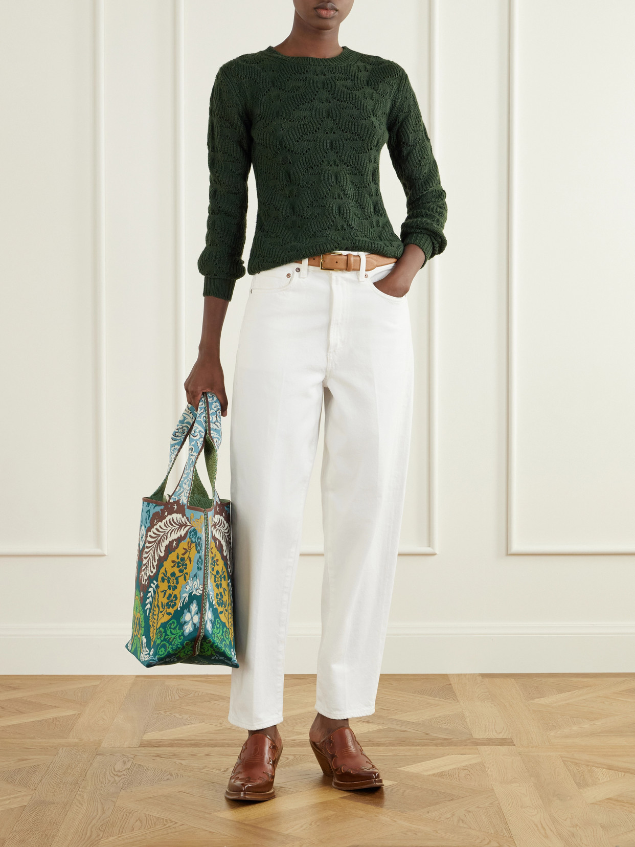 Alémais - Florence Floral-Jacquard Tote