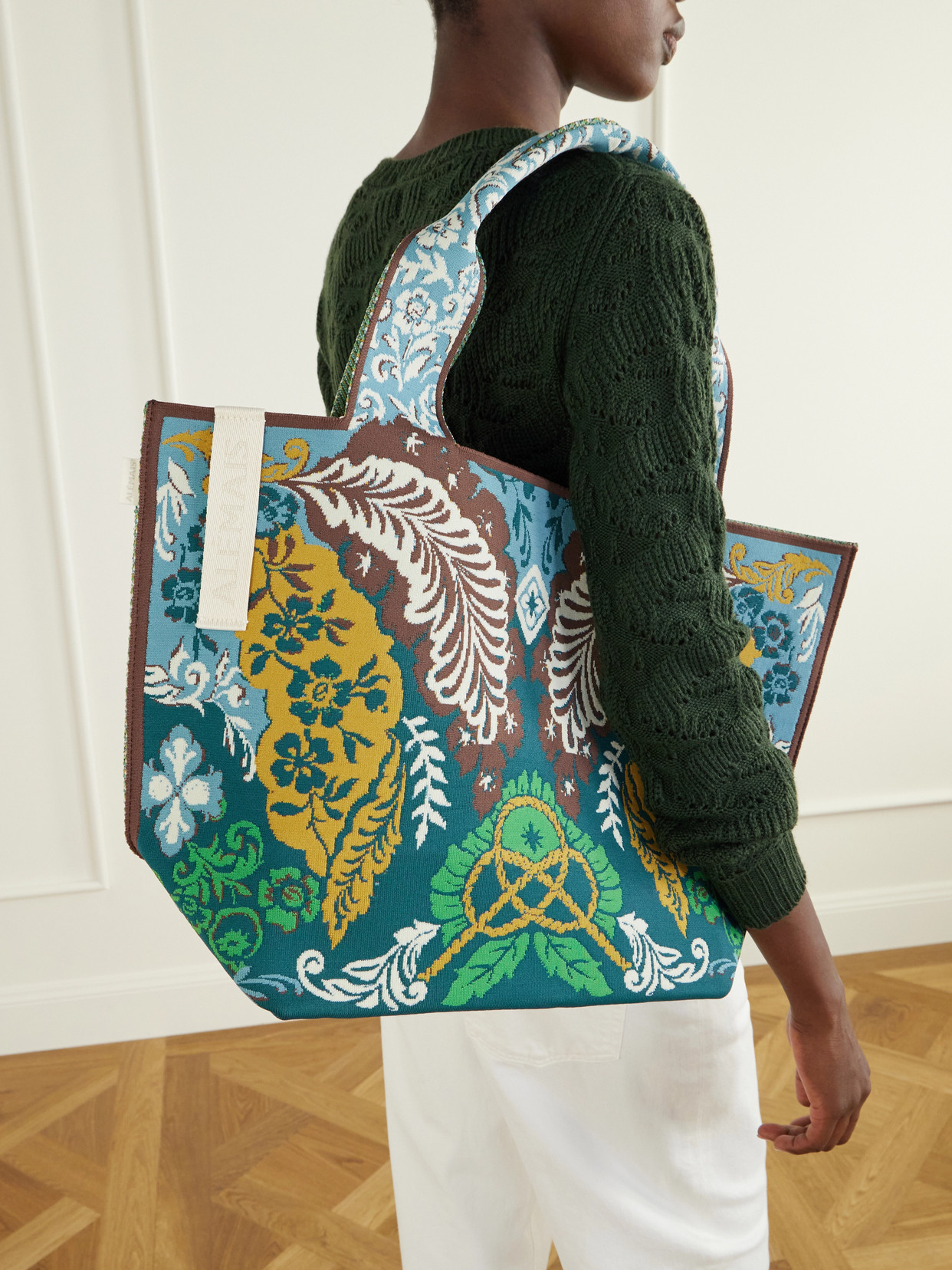 Alémais - Florence Floral-Jacquard Tote