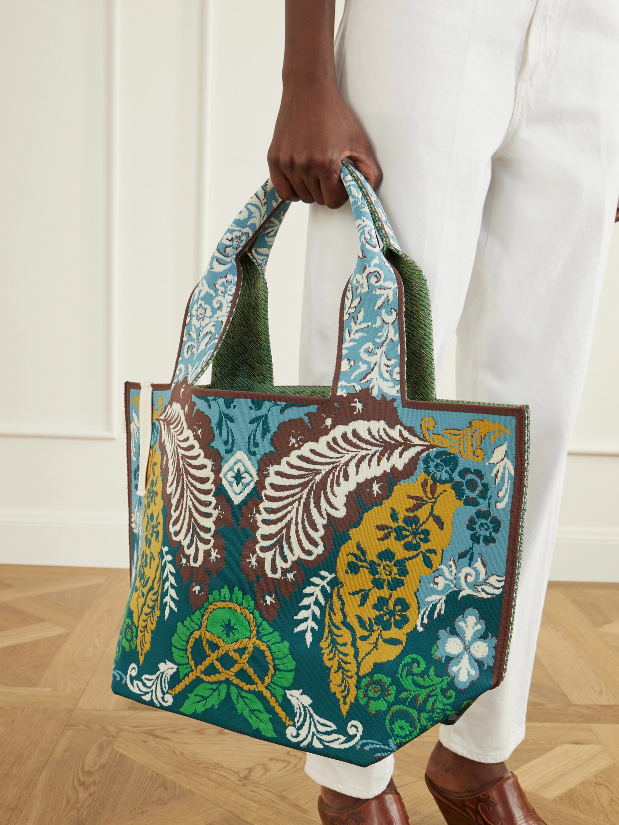 Alémais - Florence Floral-Jacquard Tote