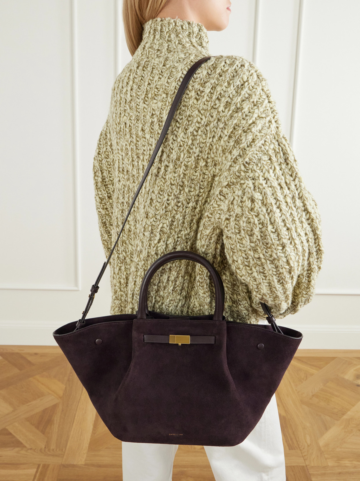 The Midi New York Midi Suede Tote