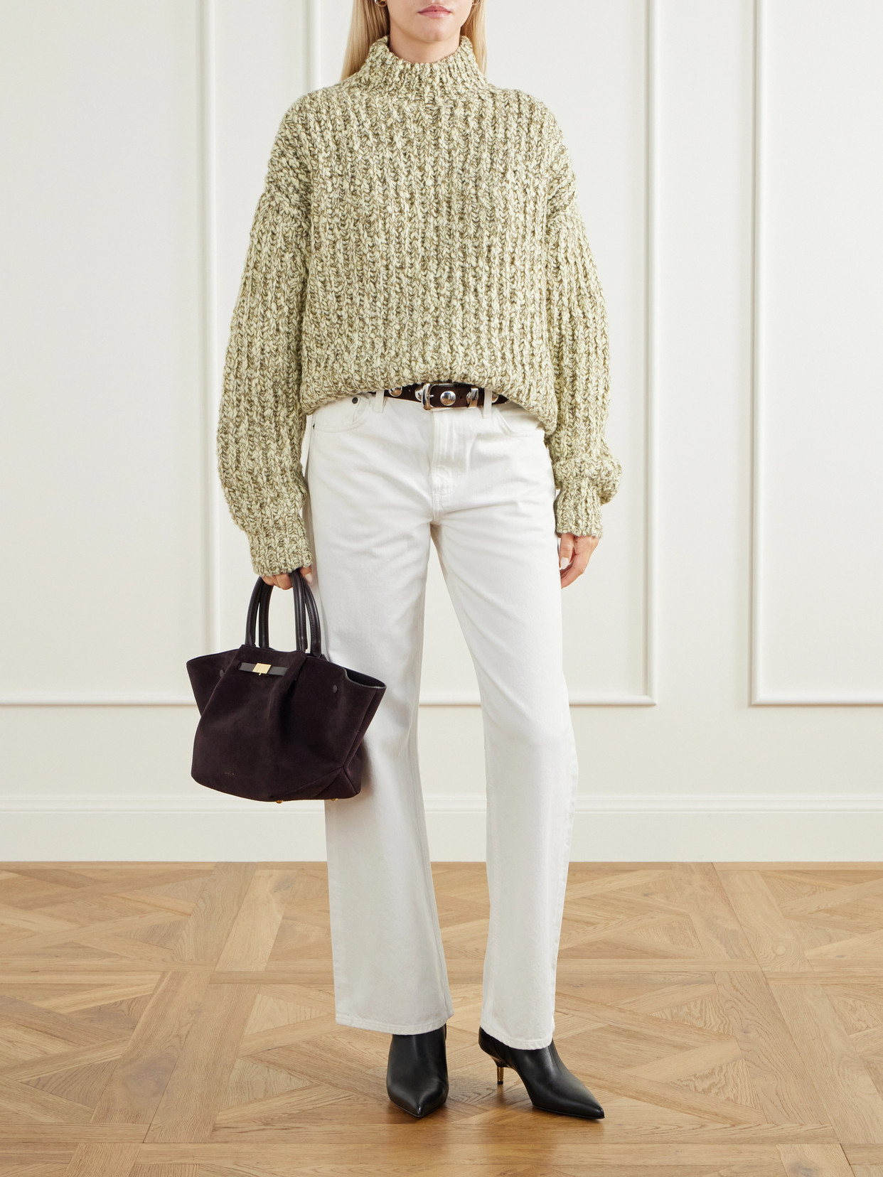 The Midi New York Midi Suede Tote