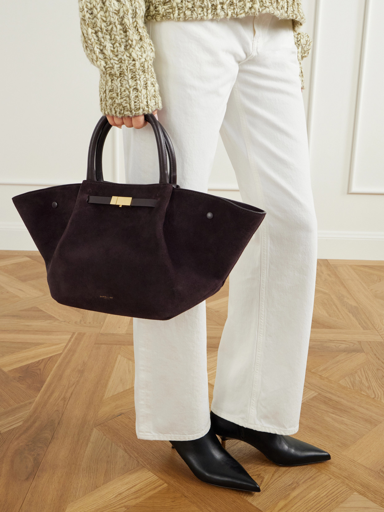 The Midi New York Midi Suede Tote