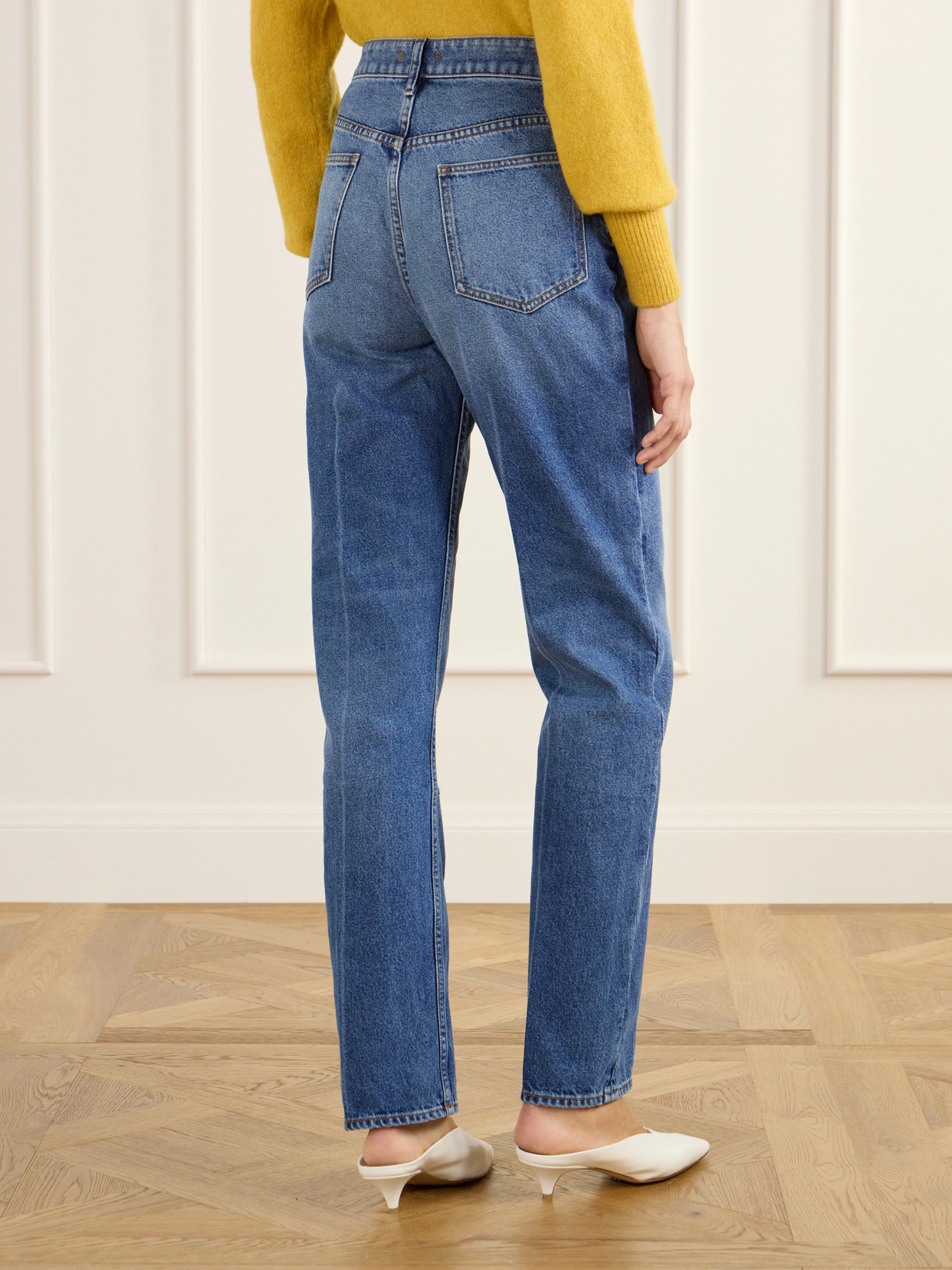 Noon High-Rise Straight-Leg Jeans