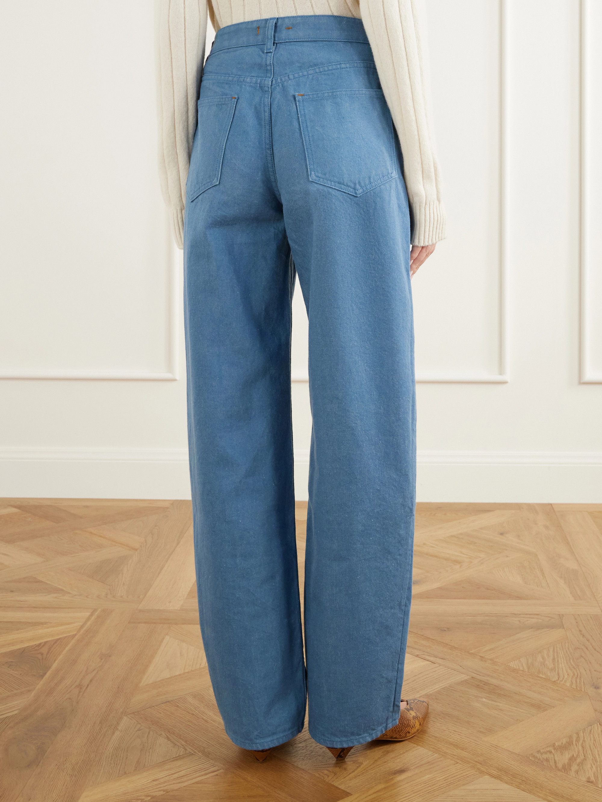 OSSOU Rider low-rise straight-leg jeans
