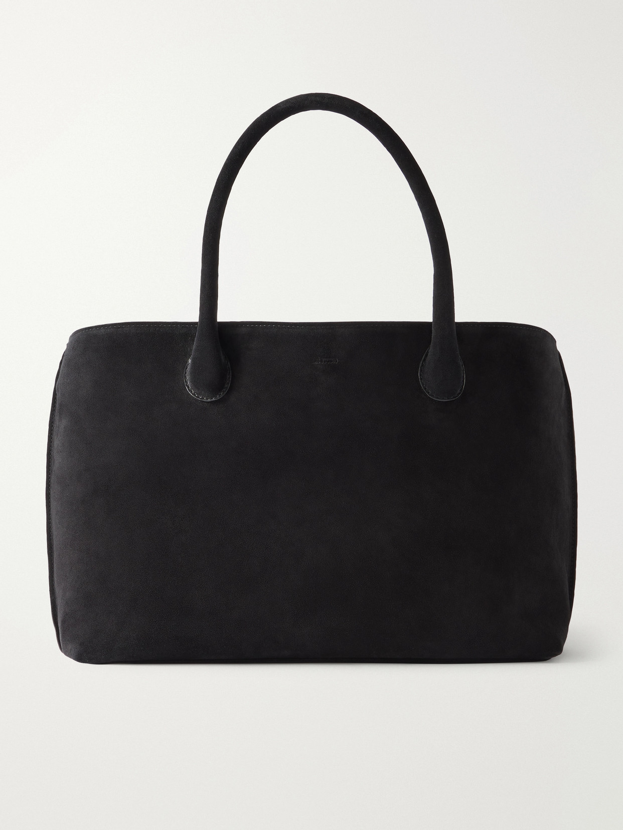 Lie Studio Grace Suede Tote In Black