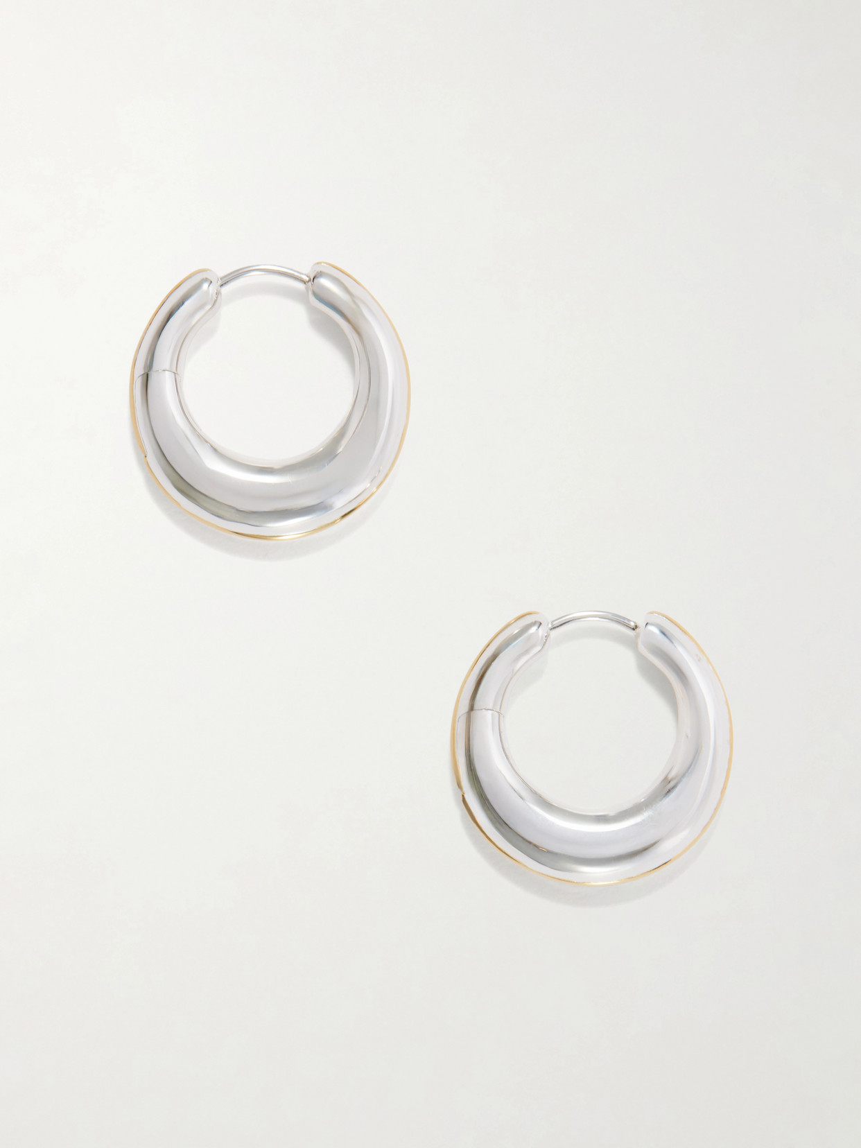 Lie Studio The Harper Silver Earrings In Metallic