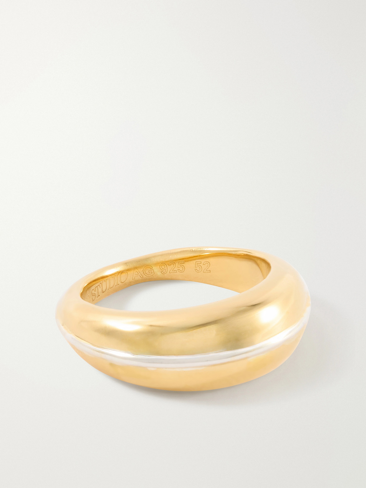Lie Studio The Jil 18-karat Gold-plated Sterling Silver Ring