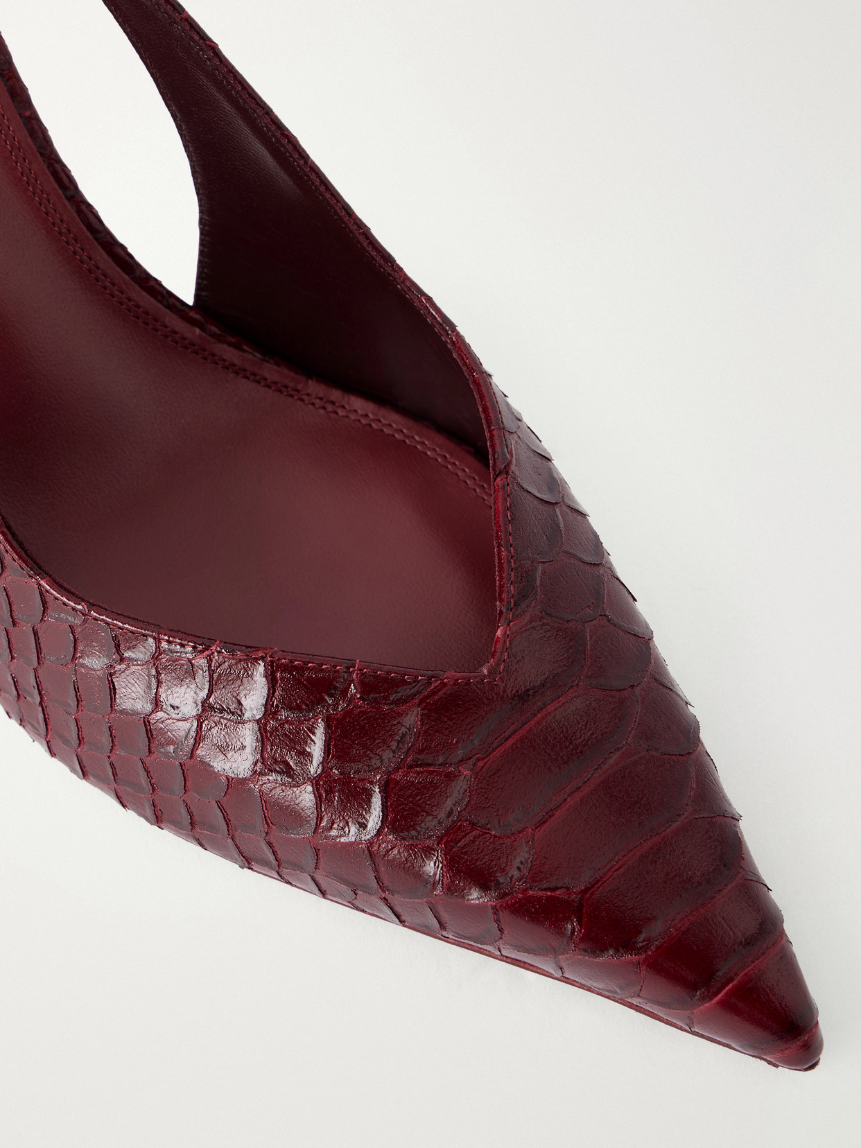 Lidia 70 Snake-Effect Slingback