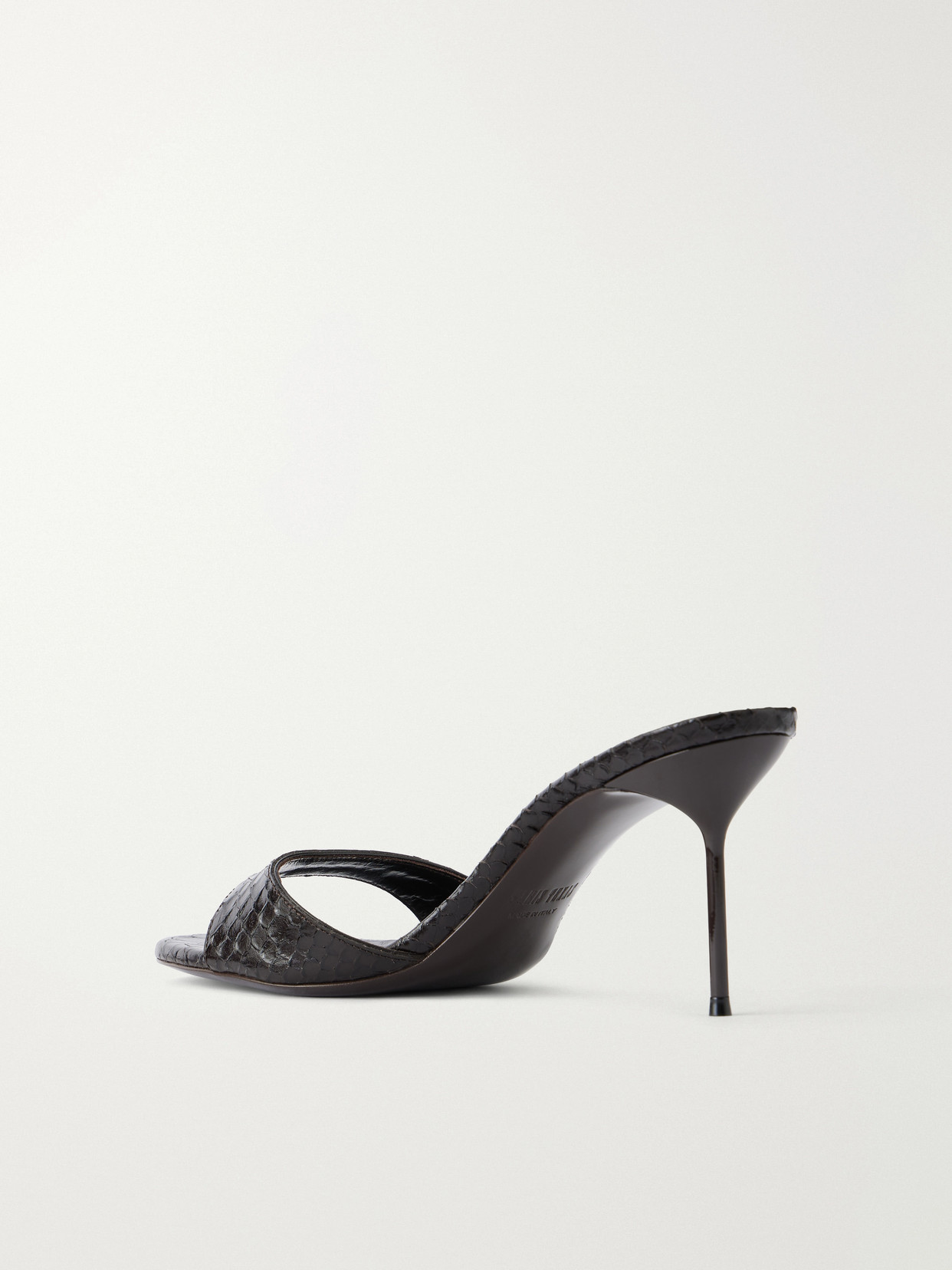 Lidia 70 Snake-Effect Sandals