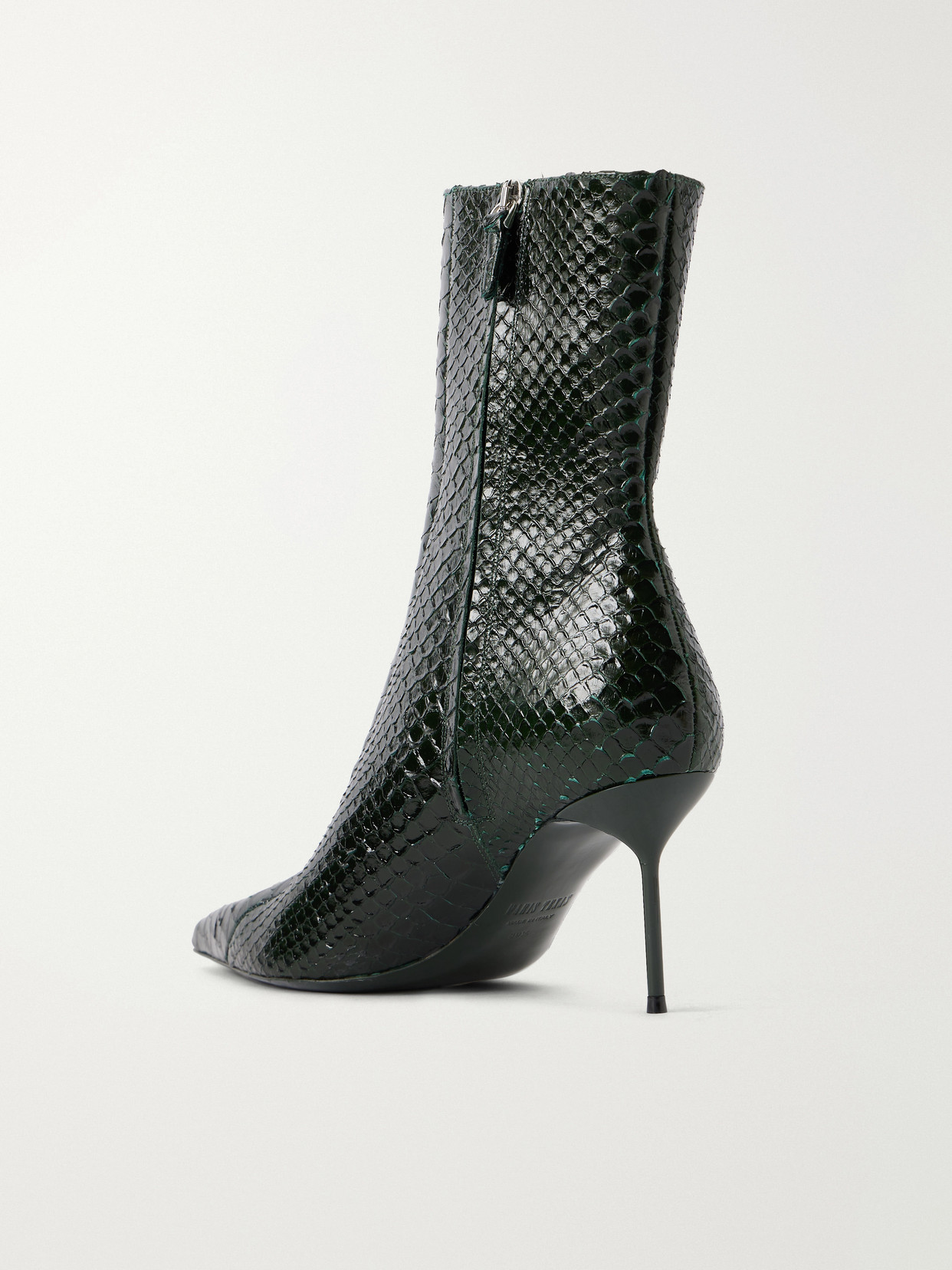 Lidia 70 Snake-Effect Ankle Boots