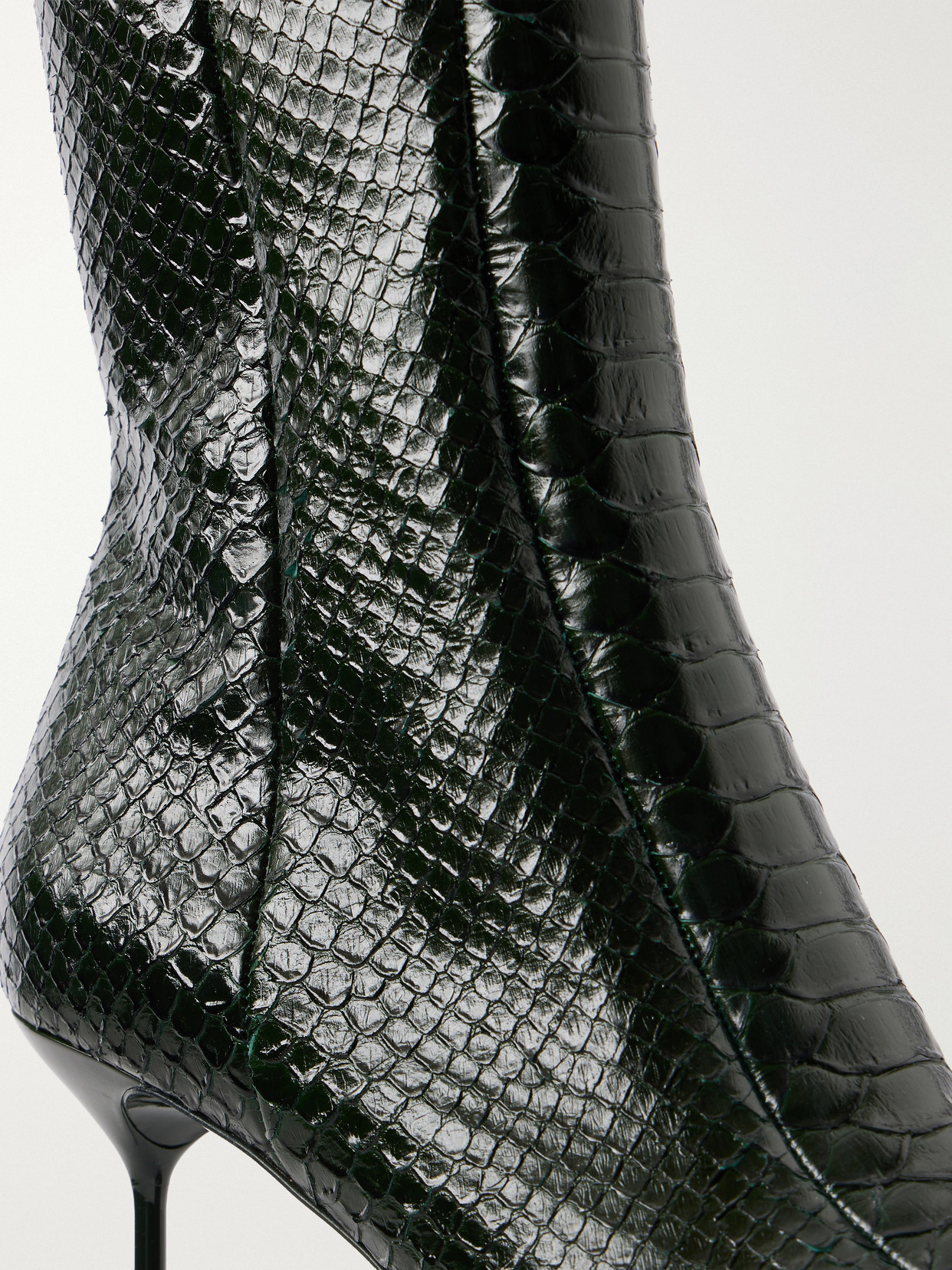 Lidia 70 Snake-Effect Ankle Boots
