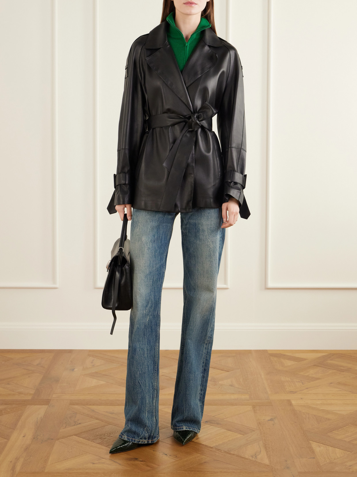 Lidia 70 Snake-Effect Ankle Boots