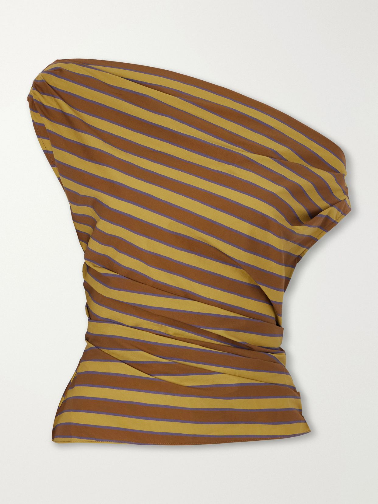 phare striped cotton blend poplin blouse
