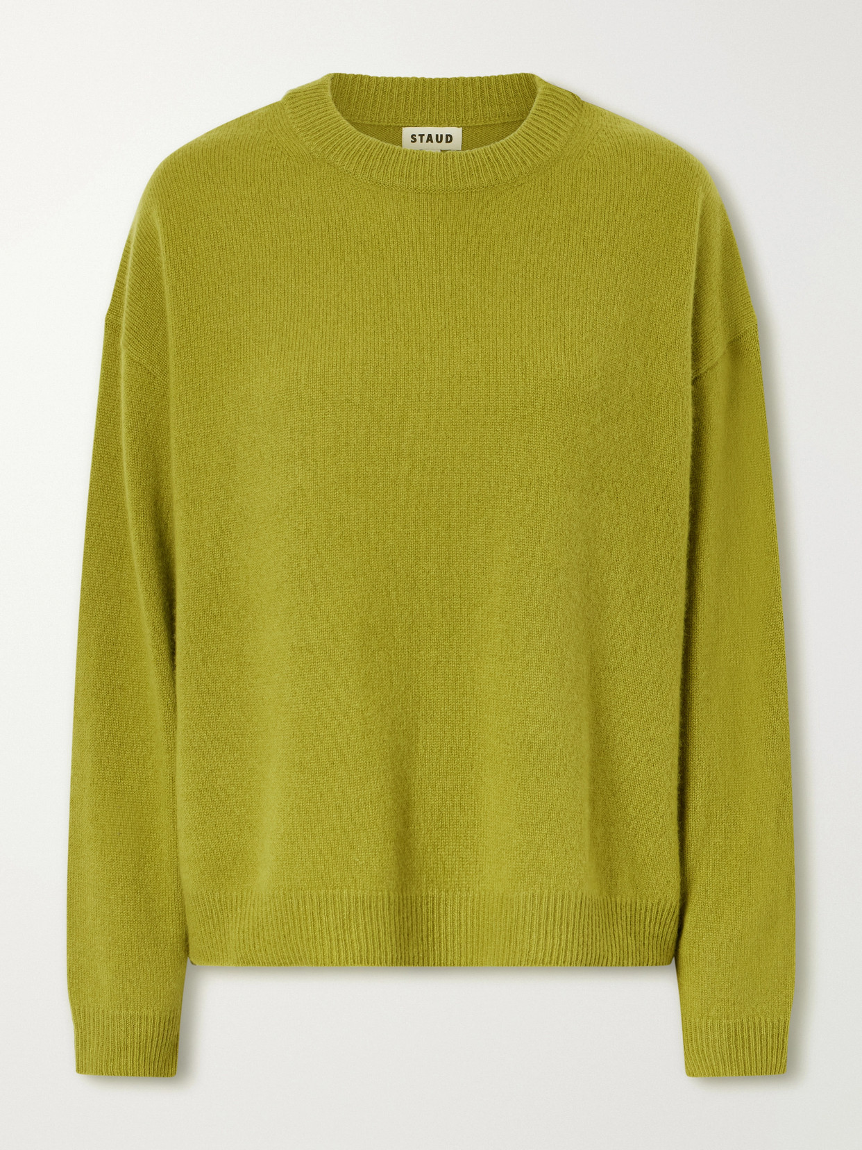 Staud Serrano Cashmere Sweater In Green