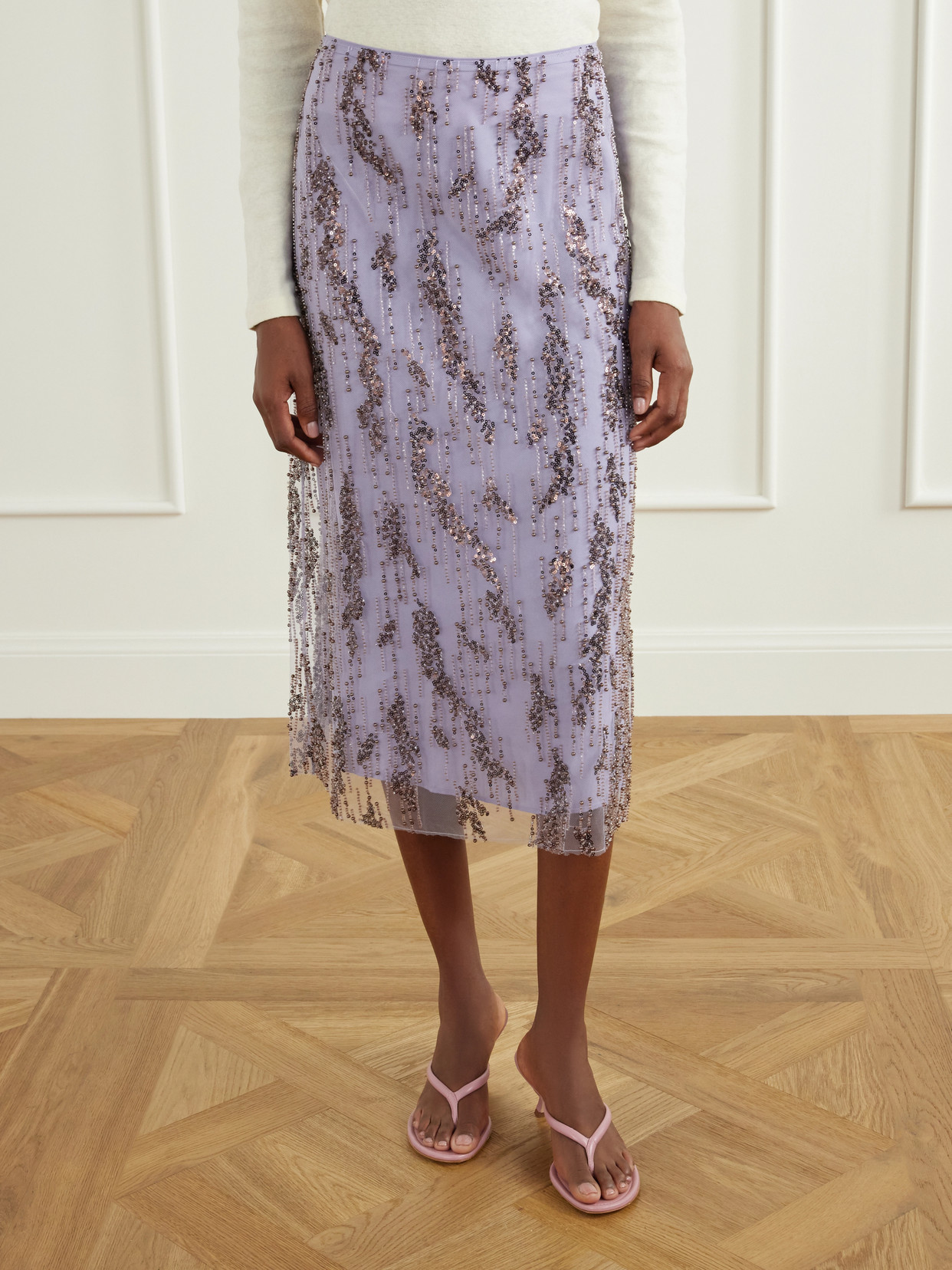 Bead-Embellished Midi