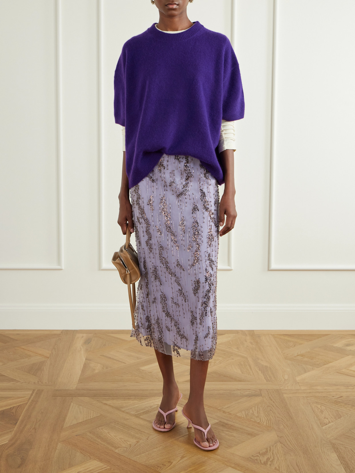 Bead-Embellished Midi