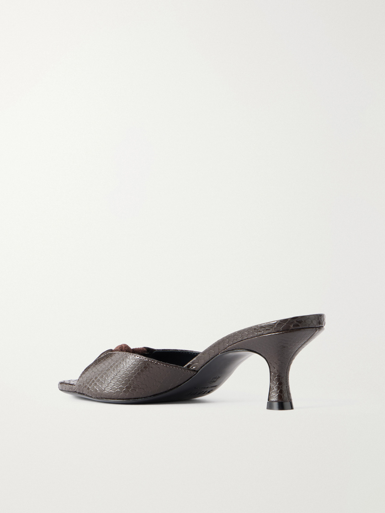 Brynn 70 Snake-Effect Mules