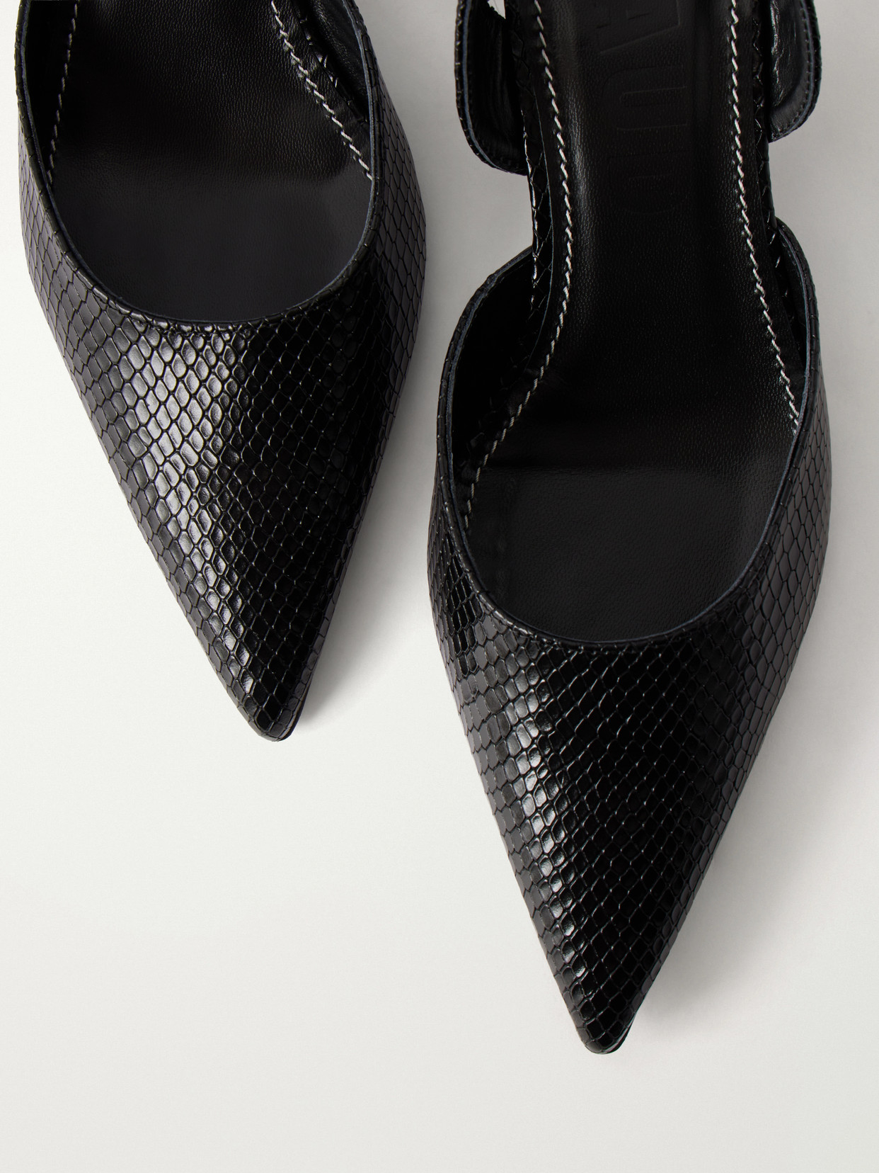 Sebastian Snake-Effect Pumps