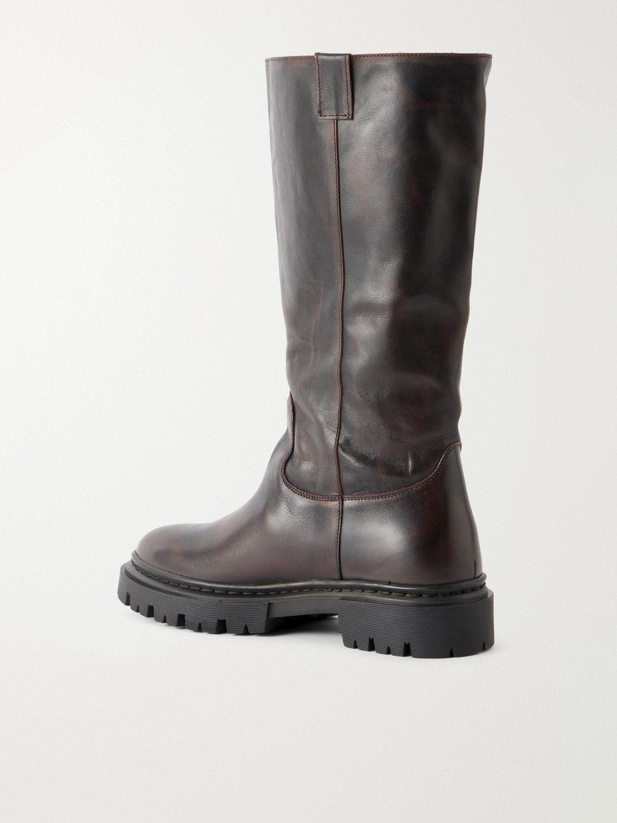 Emmett Leather Knee Boots