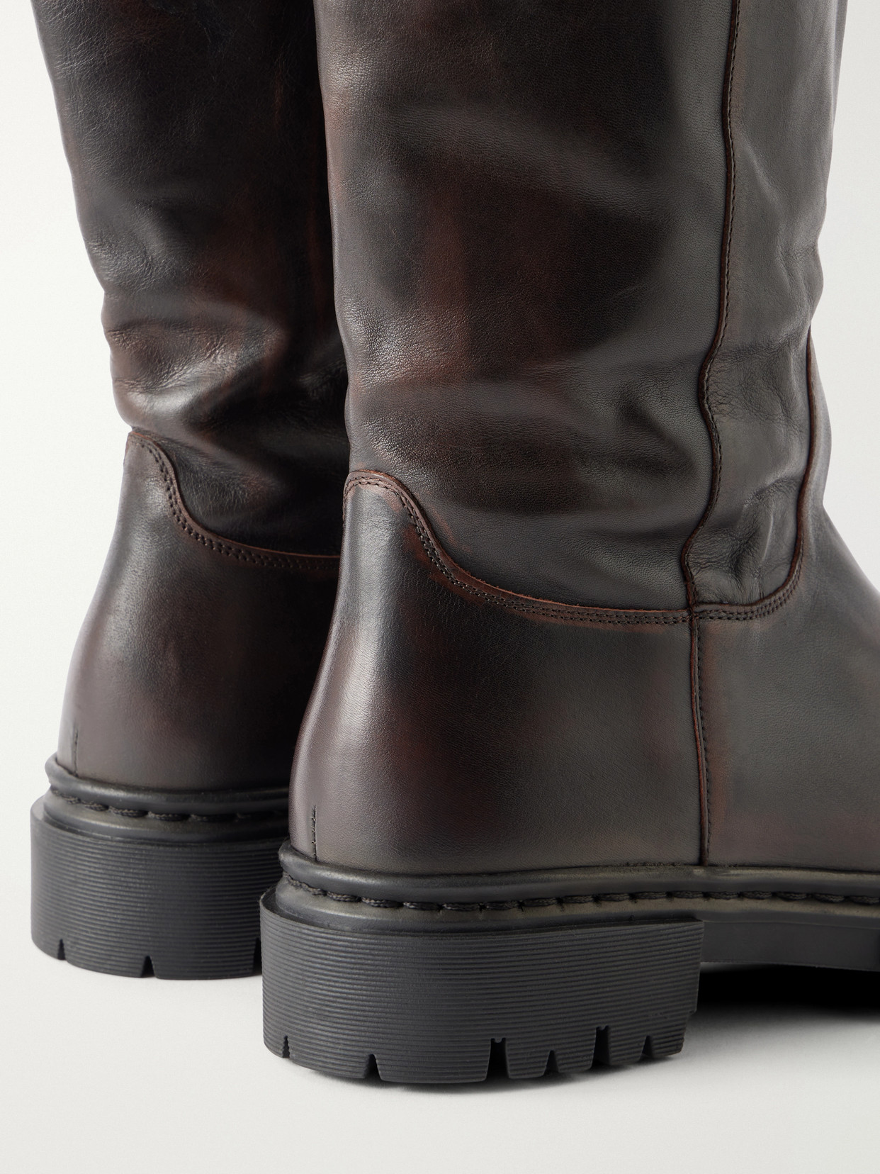 Emmett Leather Knee Boots