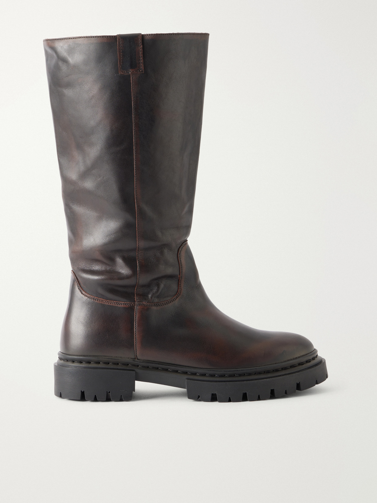 Emmett Leather Knee Boots