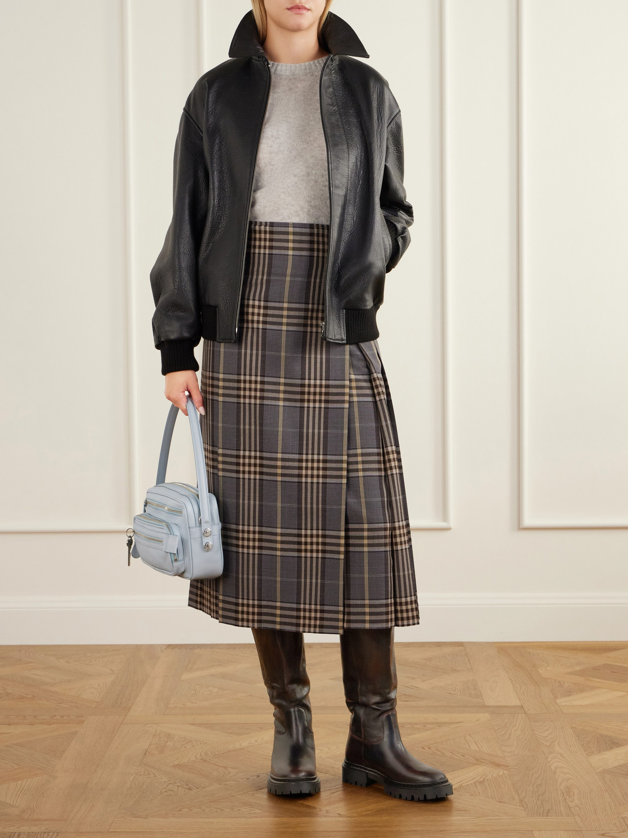 Emmett Leather Knee Boots