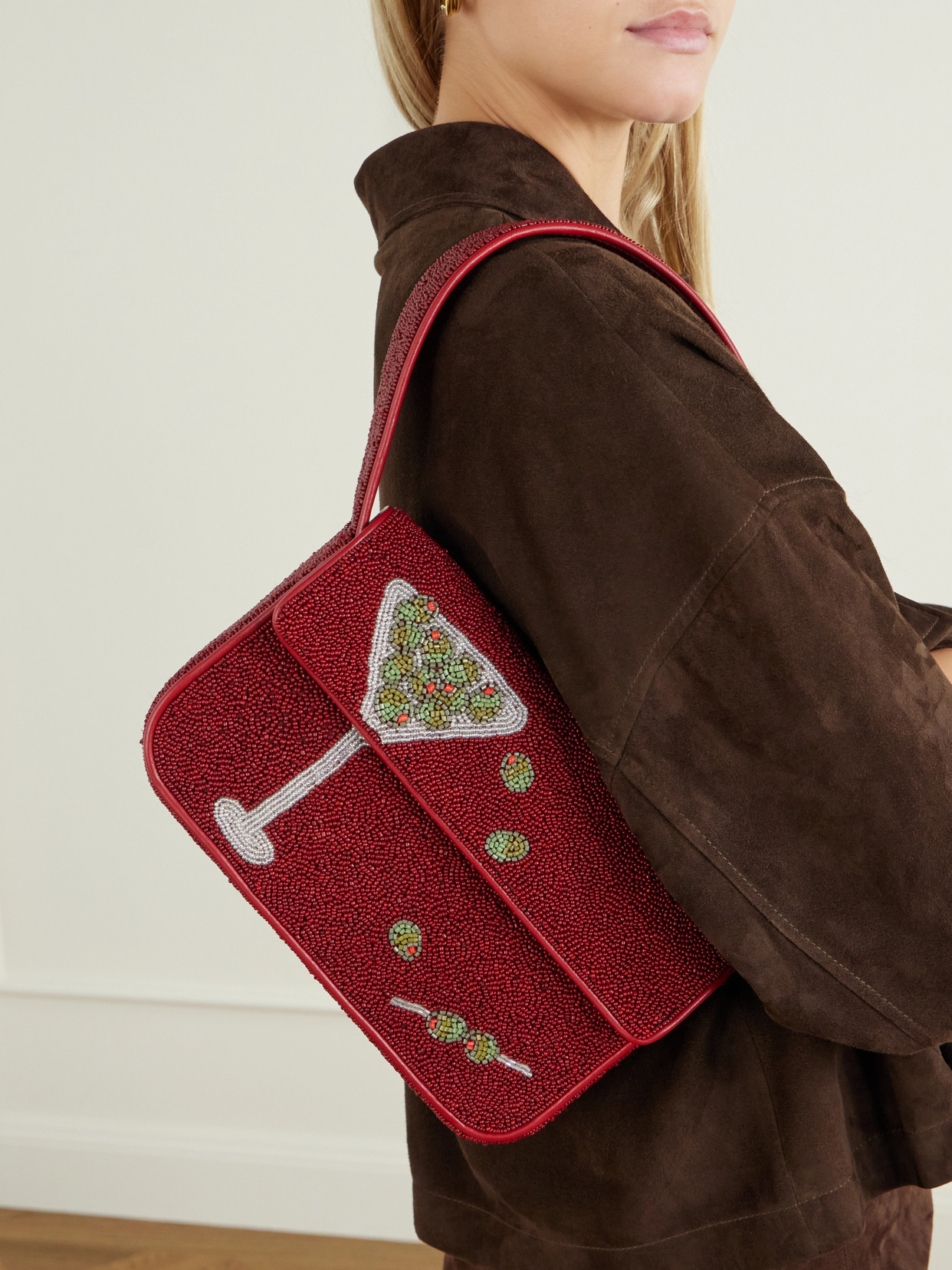 Tommy Bead-Embellished Shoulder Bag