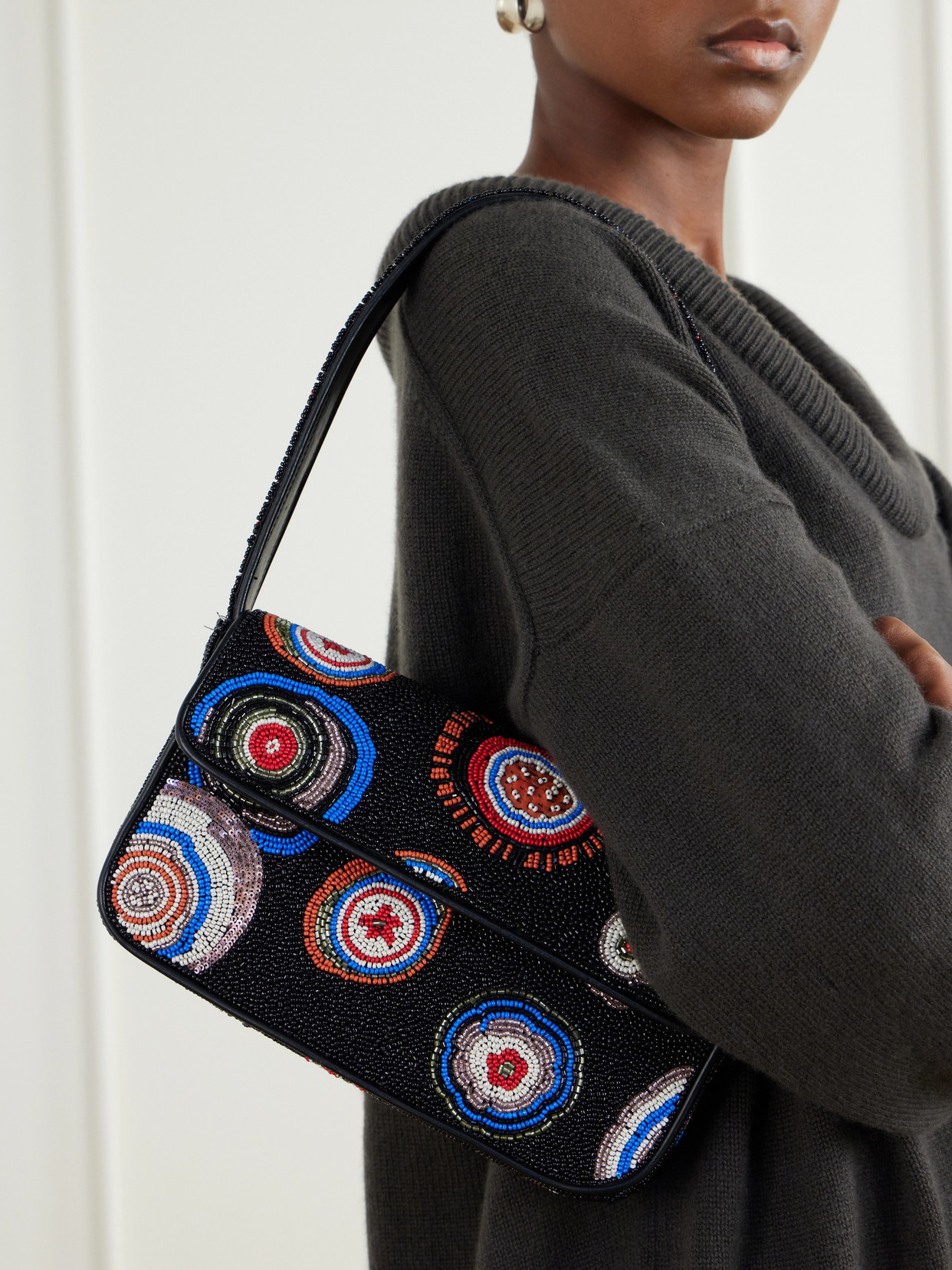 Tommy Bead-Embellished Shoulder Bag